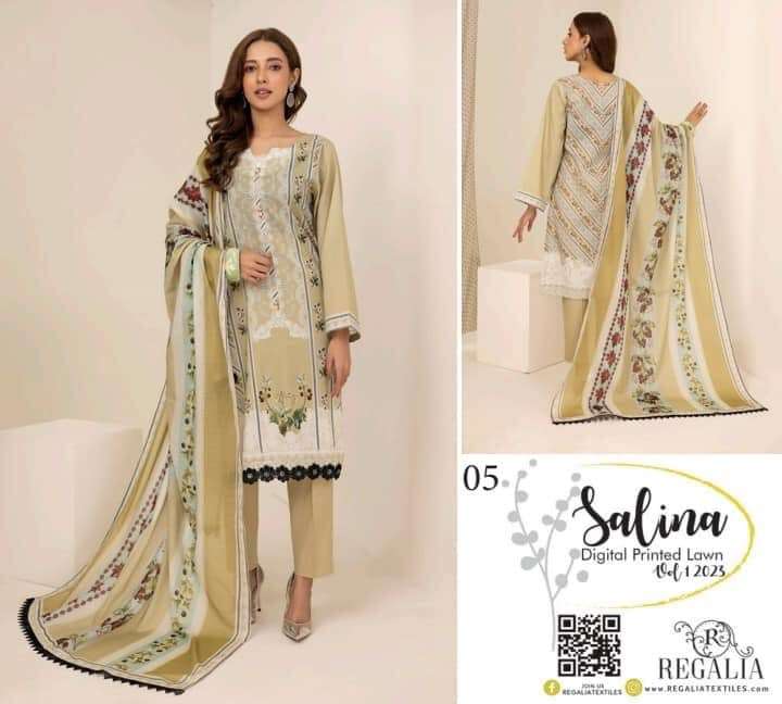  SALINA DIGITAL PRINTED LAWN VOL 1 2023 by REGALIA - 01