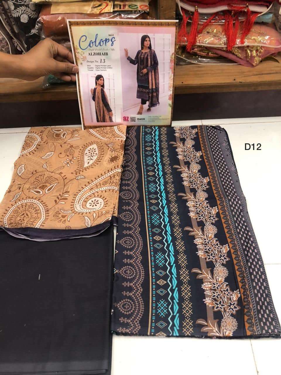 COLORS Digital Printed Lawn - OPEN PICS - 12