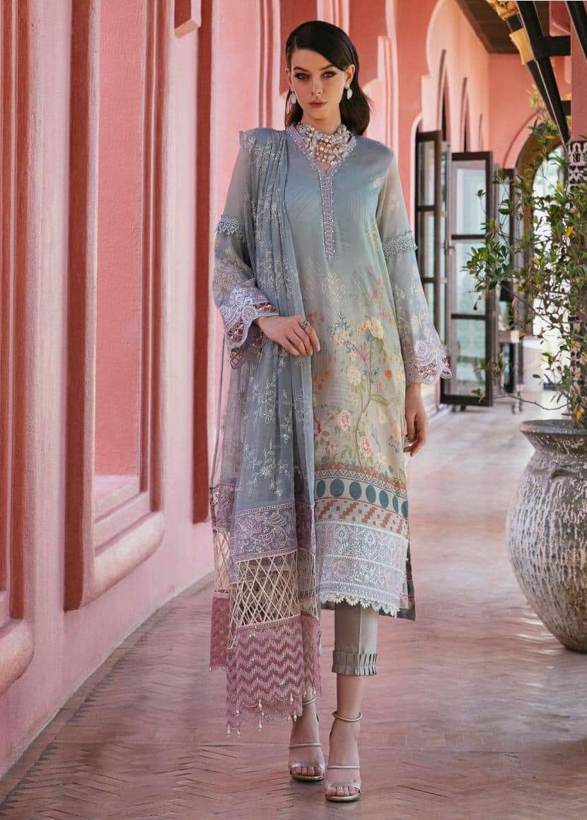  Nureh Maya Swiss Embroidered Lawn Collection 2023 - 04