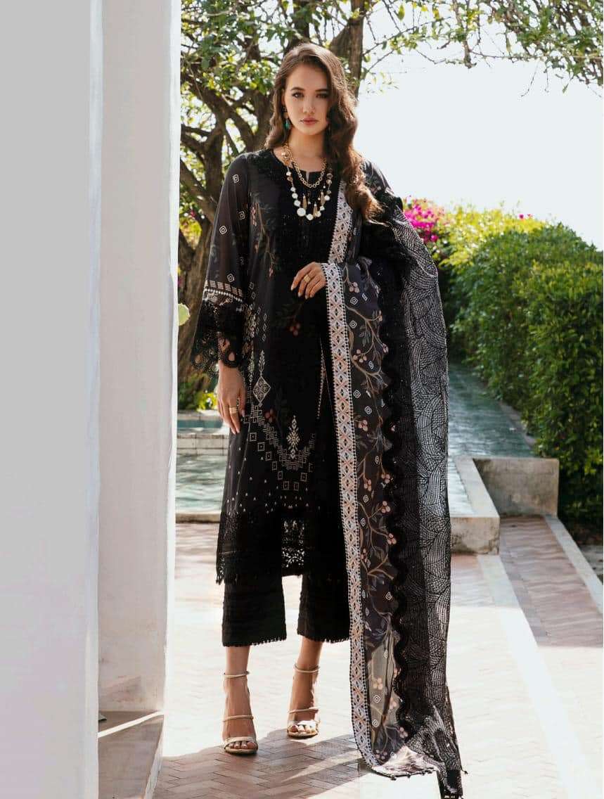  Nureh Maya Swiss Embroidered Lawn Collection 2023 - 06