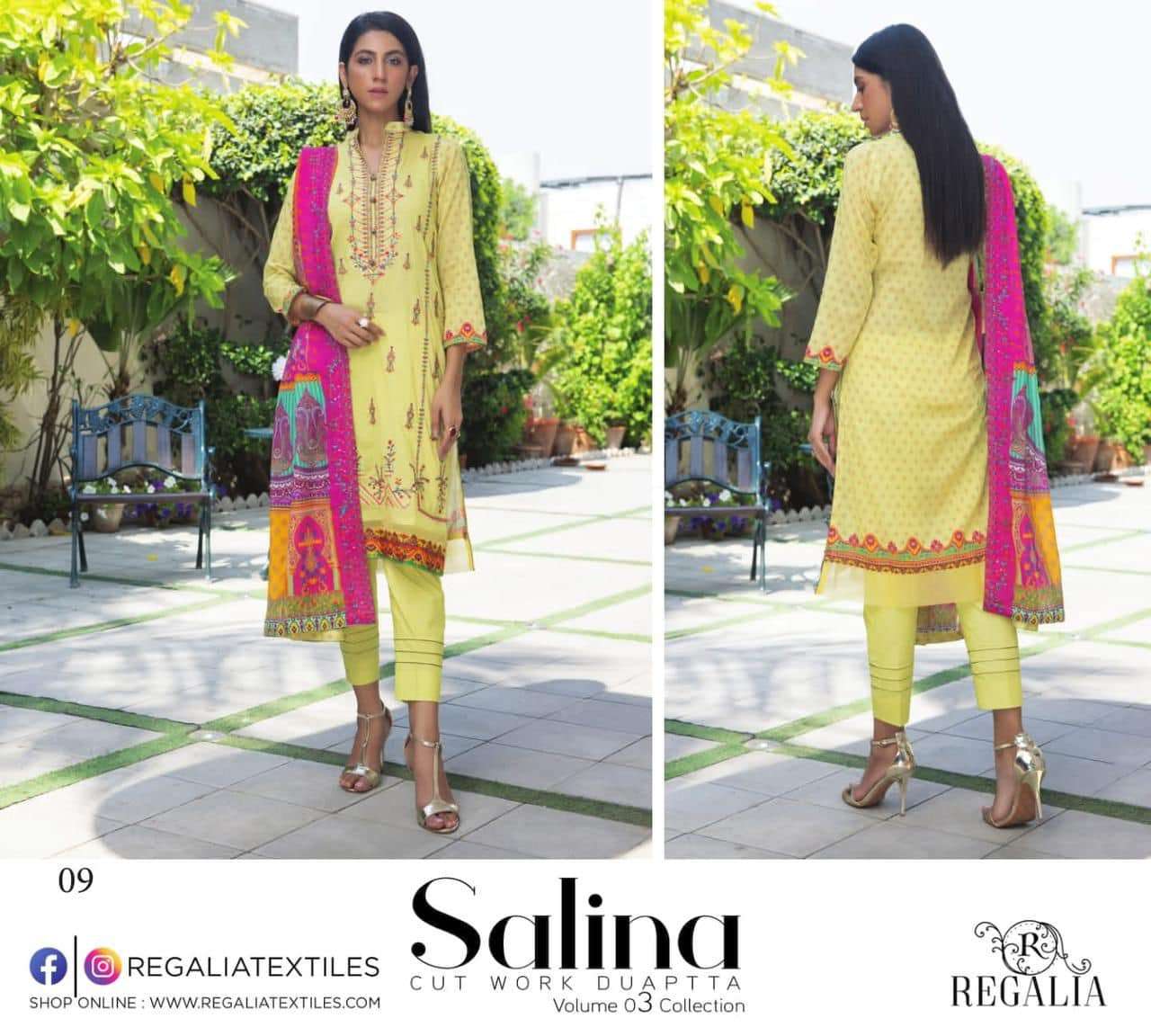 SALINA CutWork Dupatta 2023 vol 3 by Regalia Textiles - 09