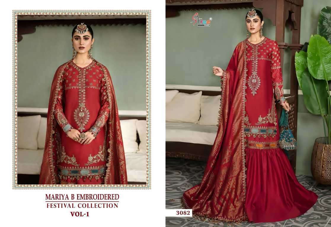 Shree Fabs Mariya B Embroidered Festival Collection Vol 1 -3083