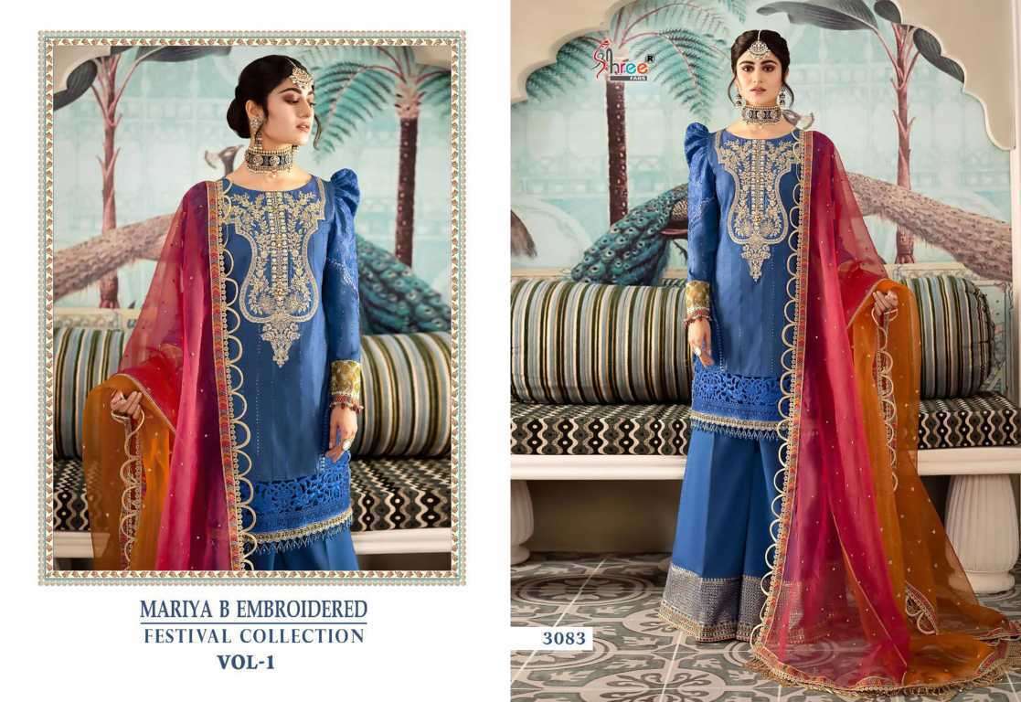 Shree Fabs Mariya B Embroidered Festival Collection Vol 1 -3084