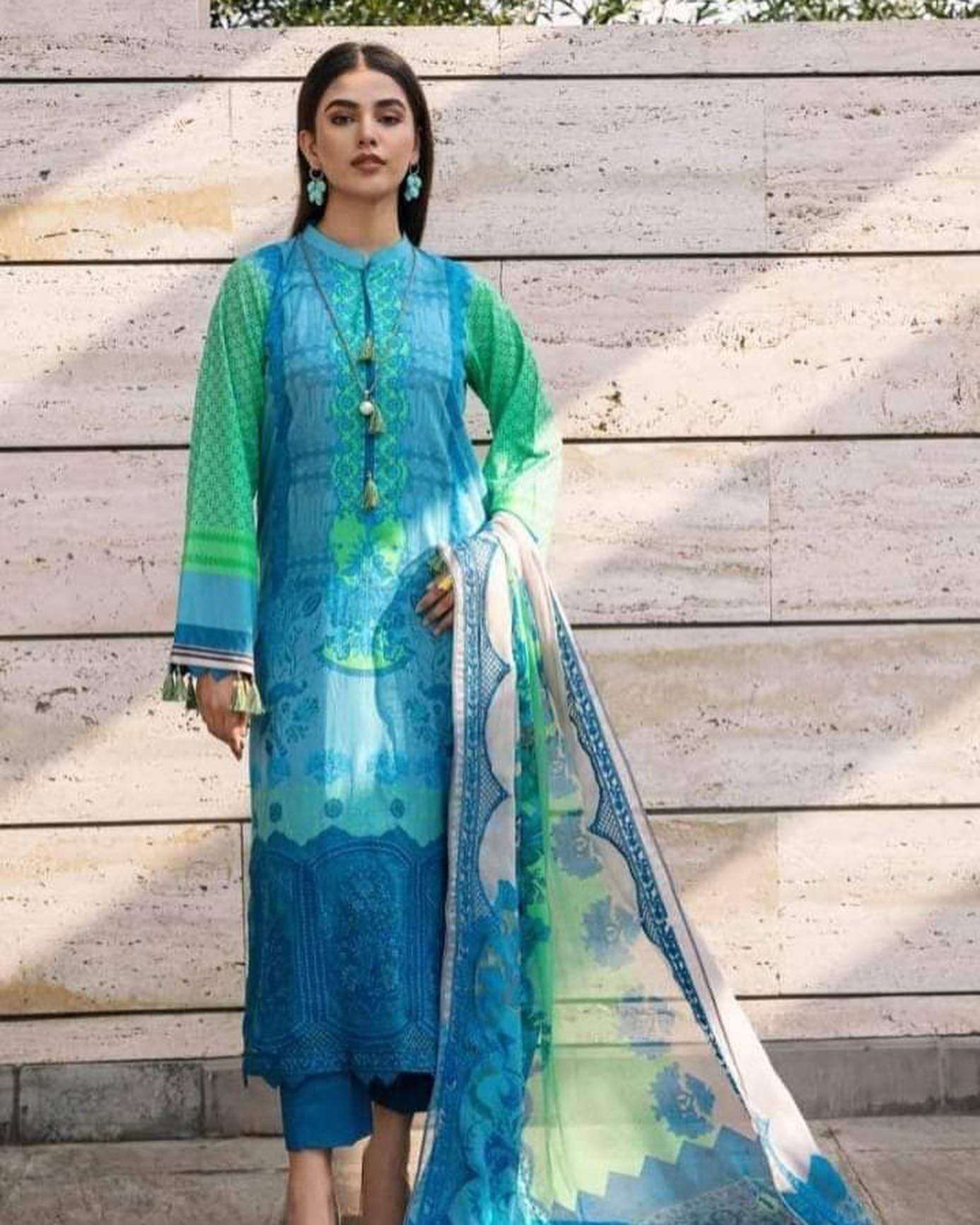  Charizma Aniq Embroidered chiffon Dupatta vol 3 - 01