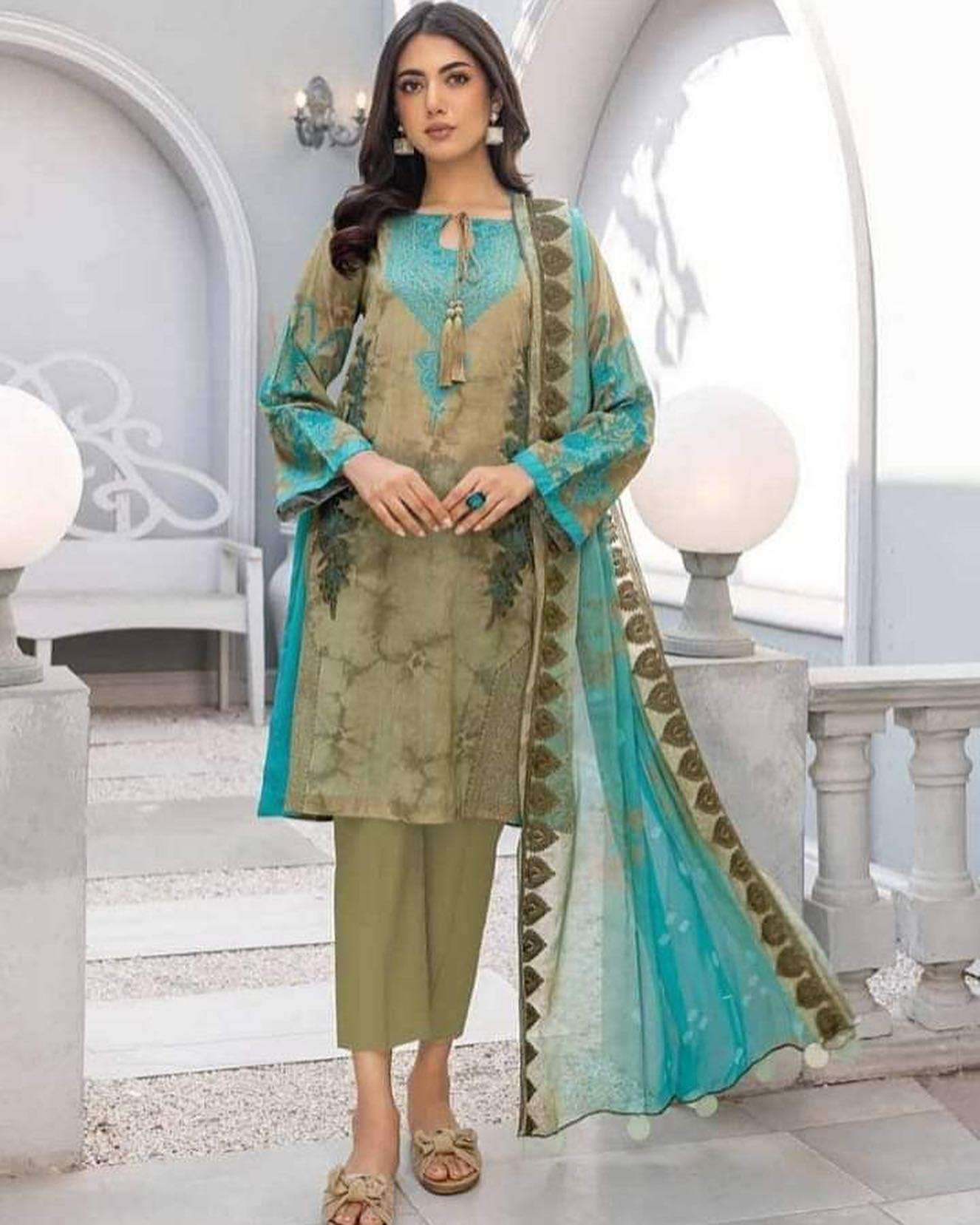  Charizma Aniq Embroidered chiffon Dupatta vol 3 - 05