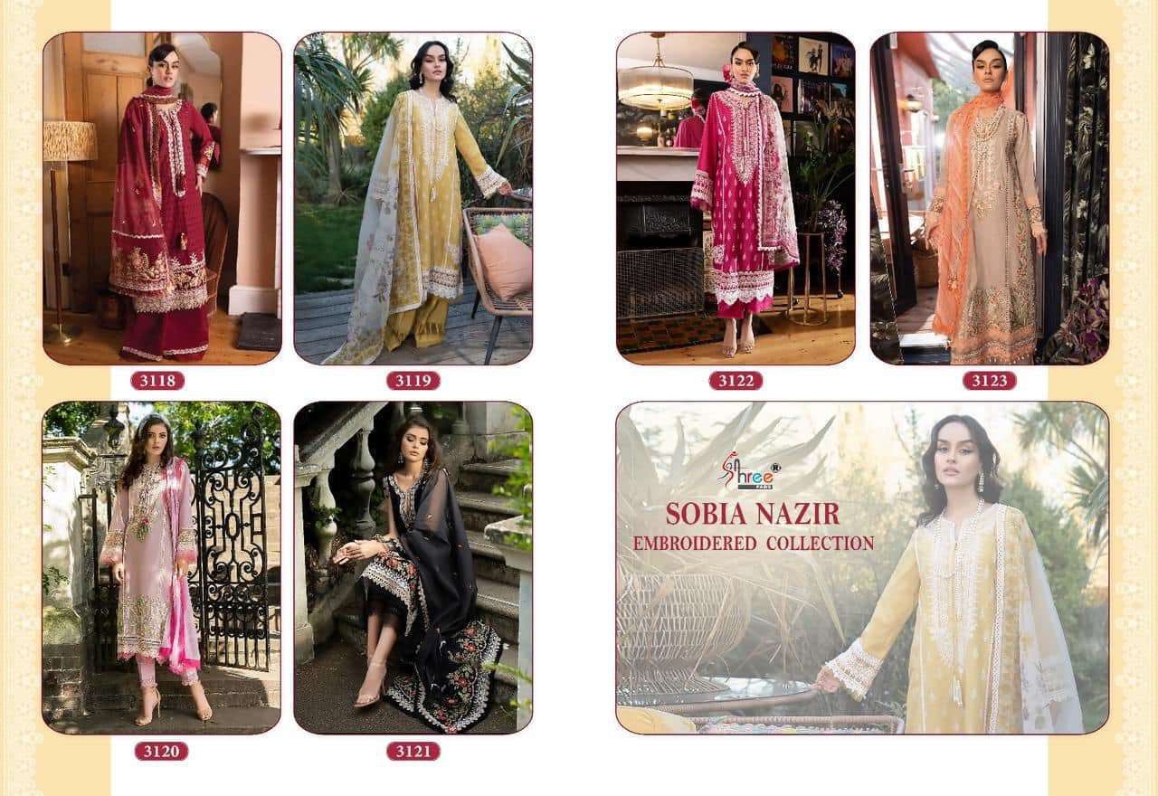 SOBIA NAZIR EMBROIDERED COLLECTION -1118-1123 -CHIFFON