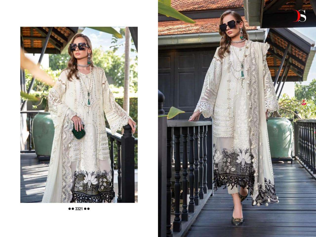  MARIA.y B embroidered Lawn by DEEPSY - 3321