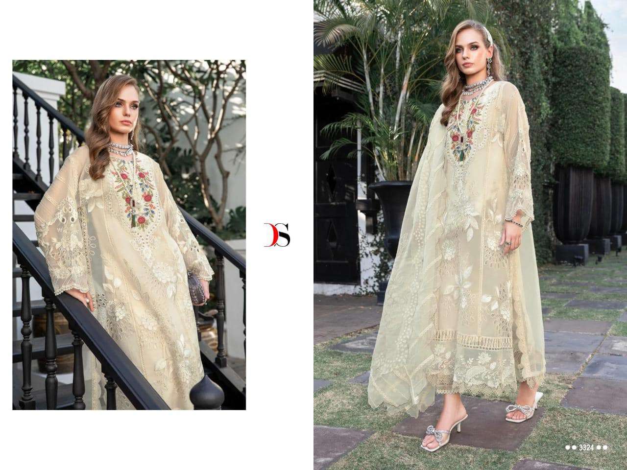  MARIA.y B embroidered Lawn by DEEPSY - 3325