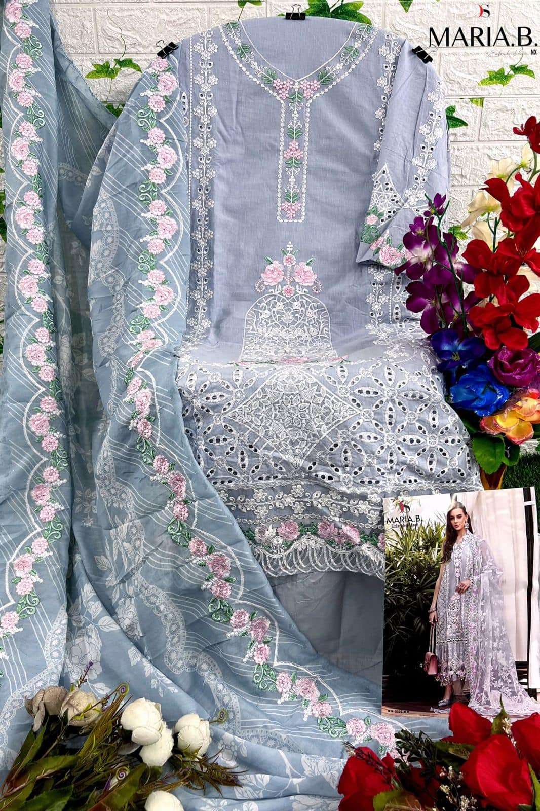  MARIA.y B embroidered Lawn by DEEPSY - 3327 A