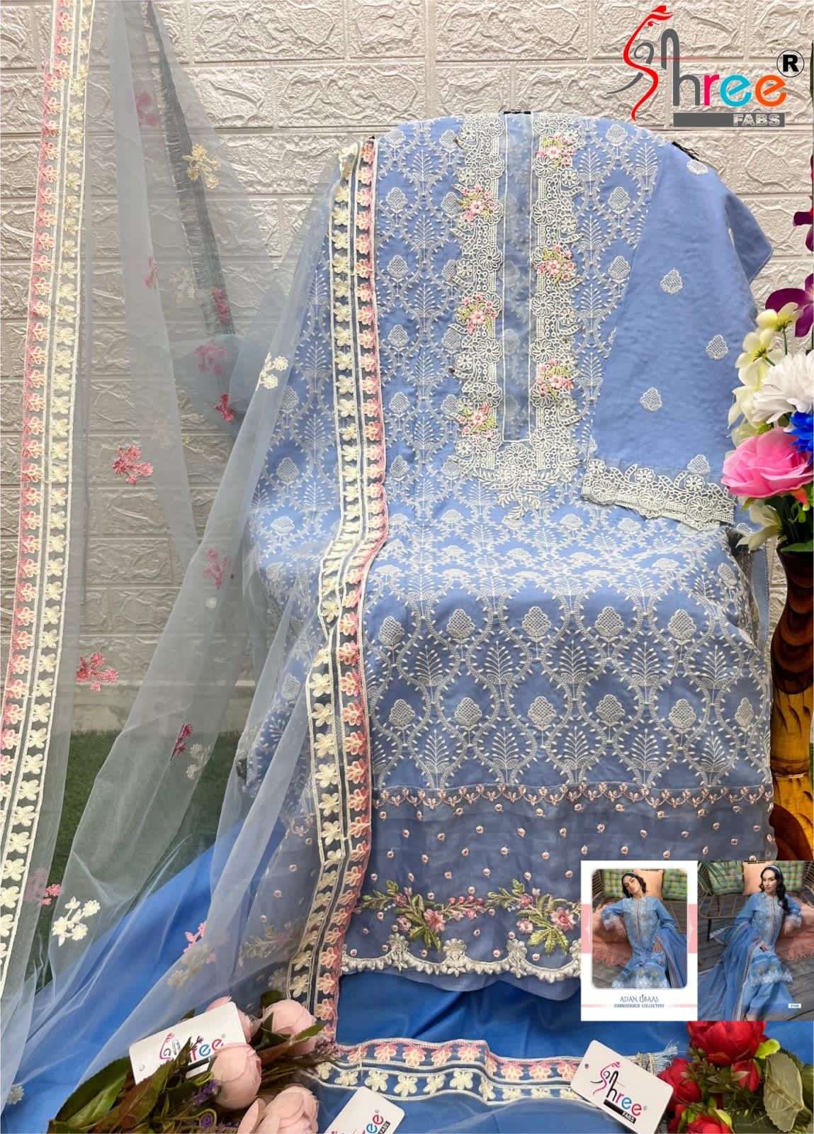 Adan Libaas Embrodered by Shree open pic -05