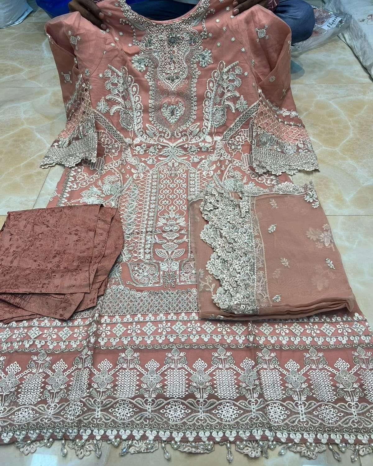 Fancy Embroidered Open Pic 2023 by Tawakkal-03