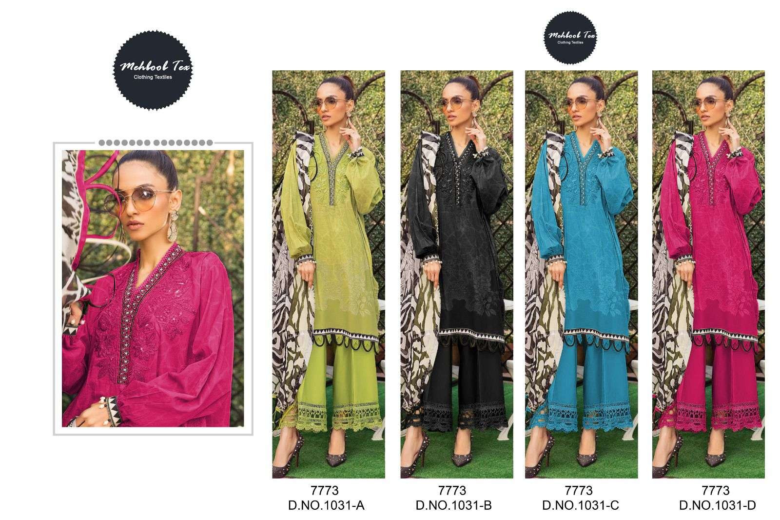  M print hit collection 1031 by Mehboob Tex-01-08 B