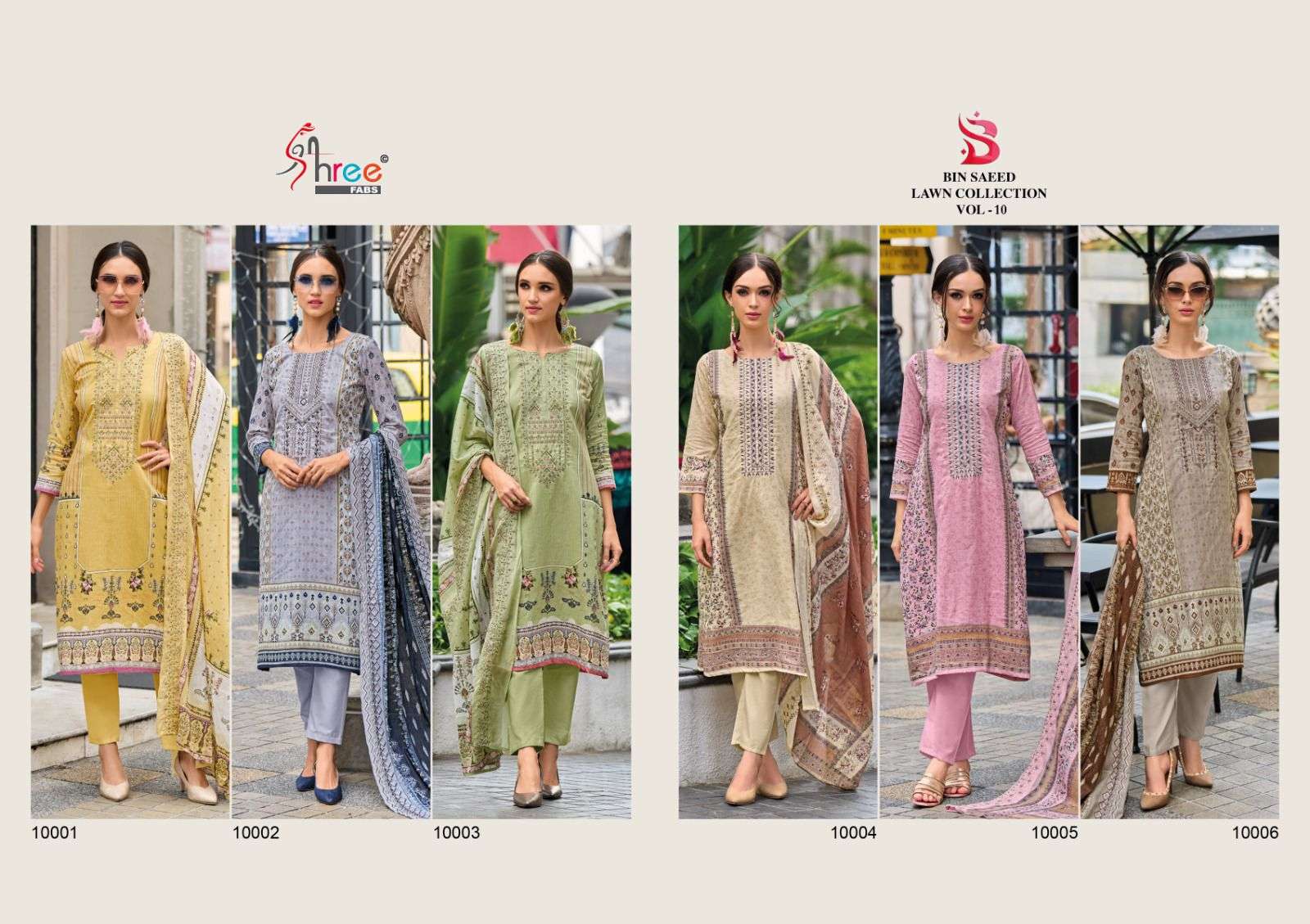 BIN SAEED LAWN COLLECTION VOL 10 by SHREE-01-06