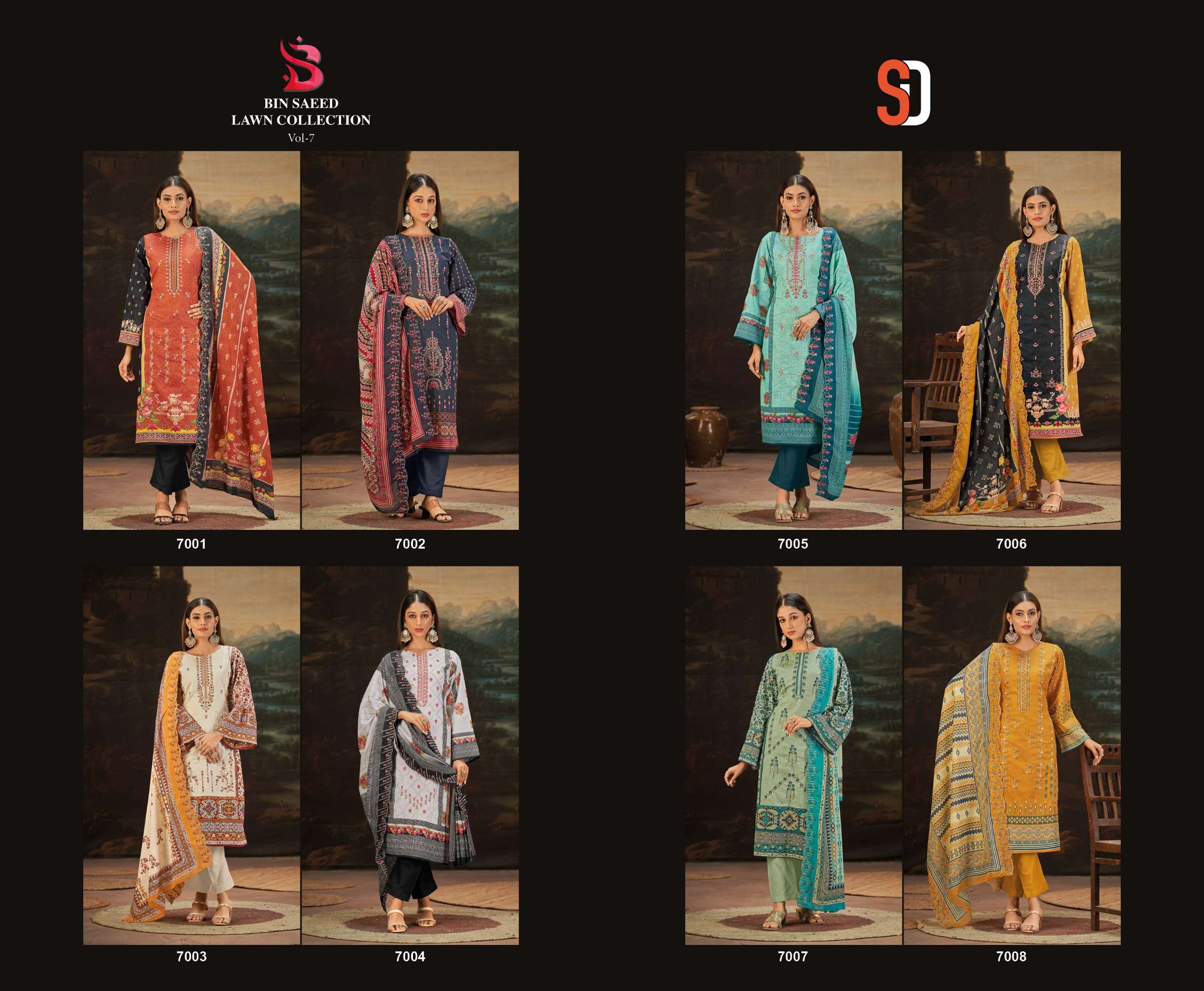 BIN SAEED VOL-7 SHARDDHA DESIGNER-01-08