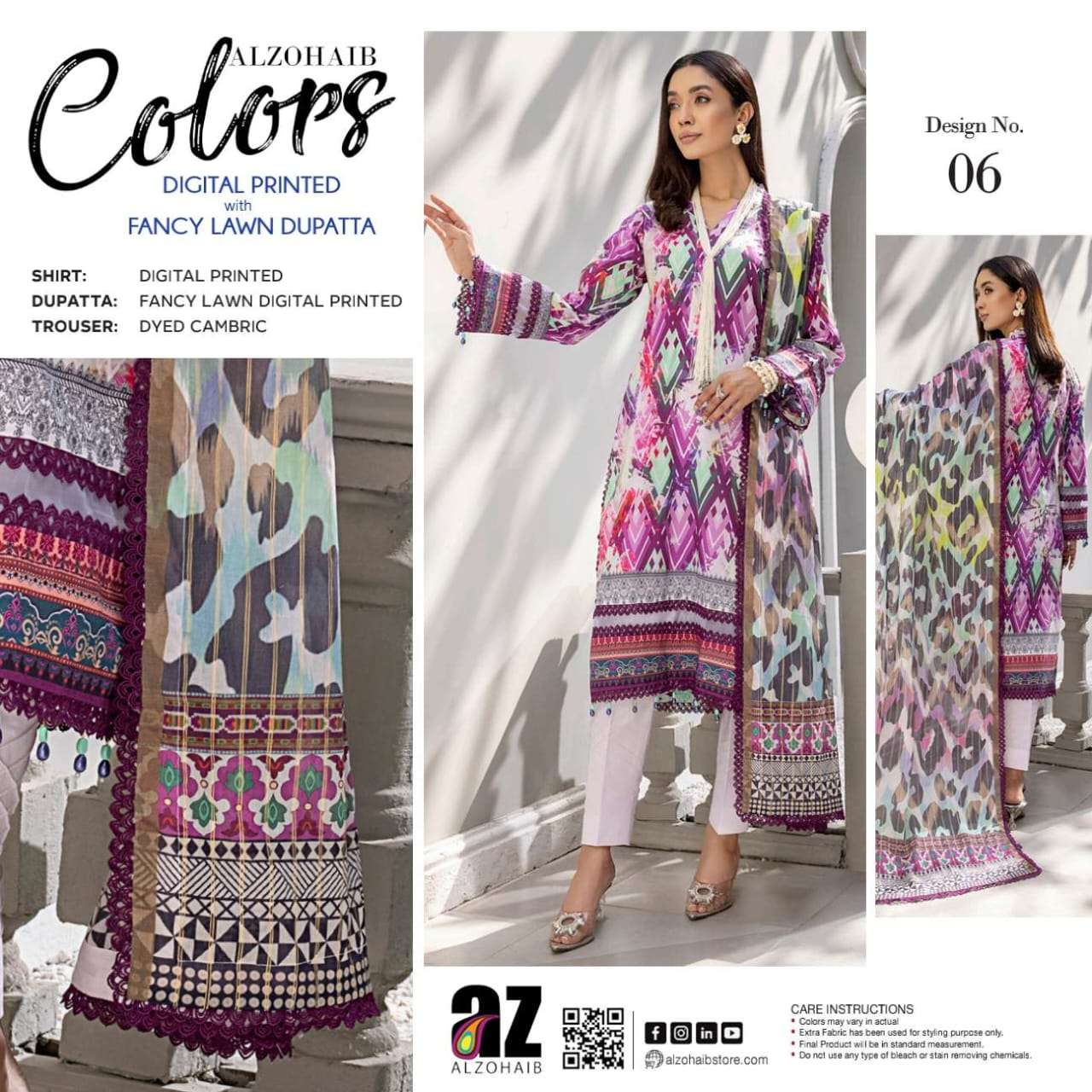 COLORS Digital Printed Lawn by Al Zohaib-09