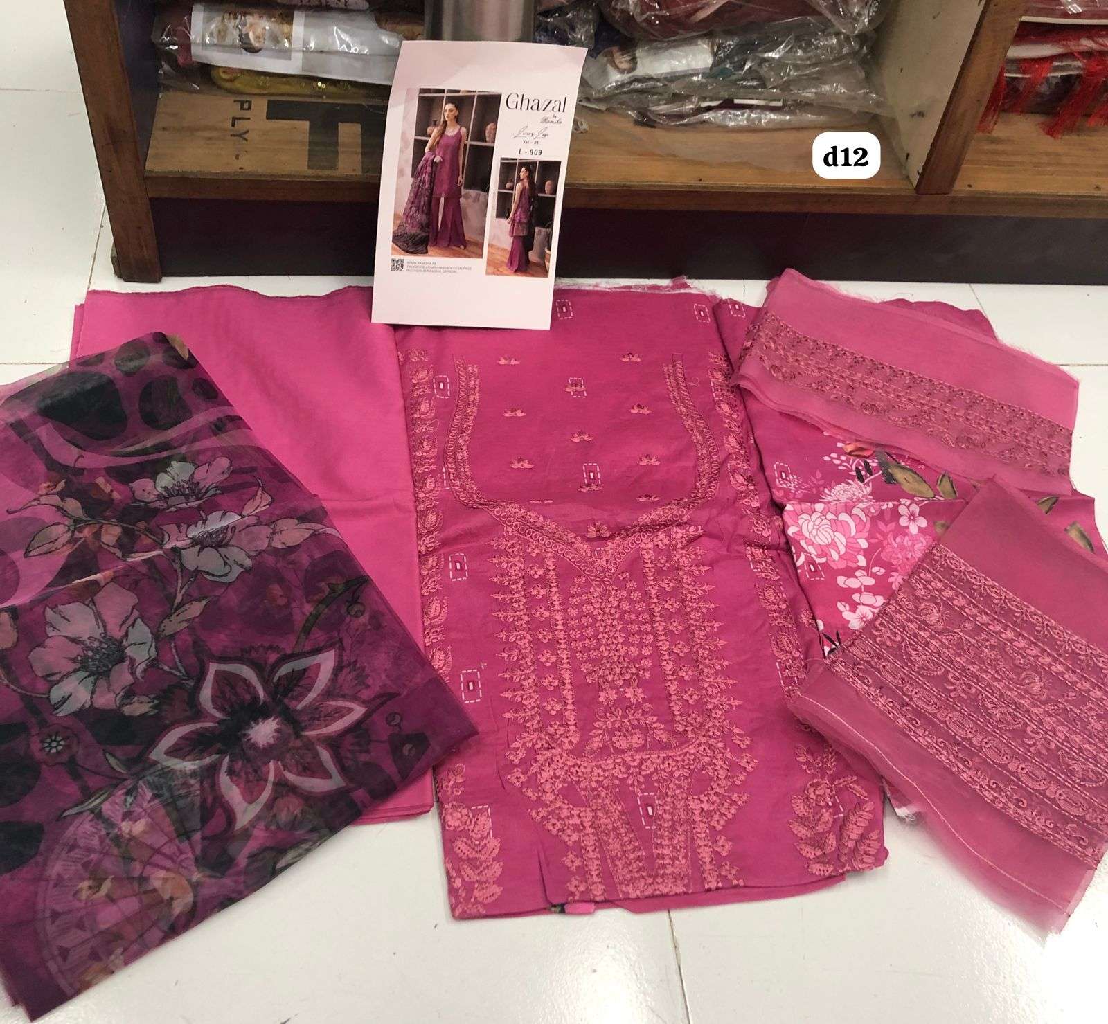 GHAZAL LUXURY LAWN VOL 1 Open Pic by RAMSHA -06