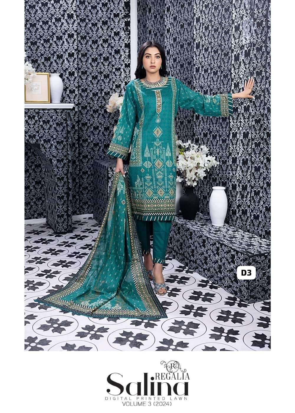 SALINA Digital Printed Lawn Collection Vol-3 2024 by Regalia-08