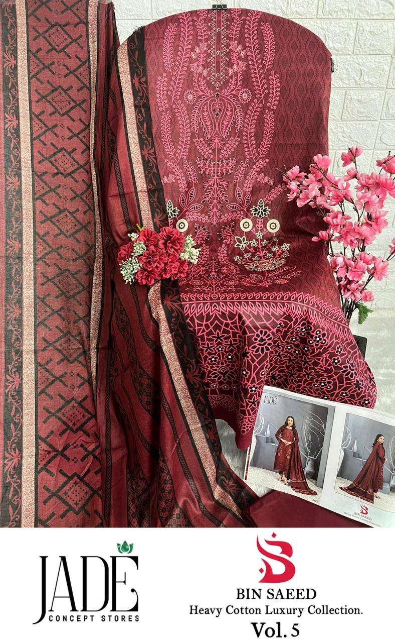  Bin Saeed Heavy Cotton Luxury Collection Vol 5 BY Jade-12
