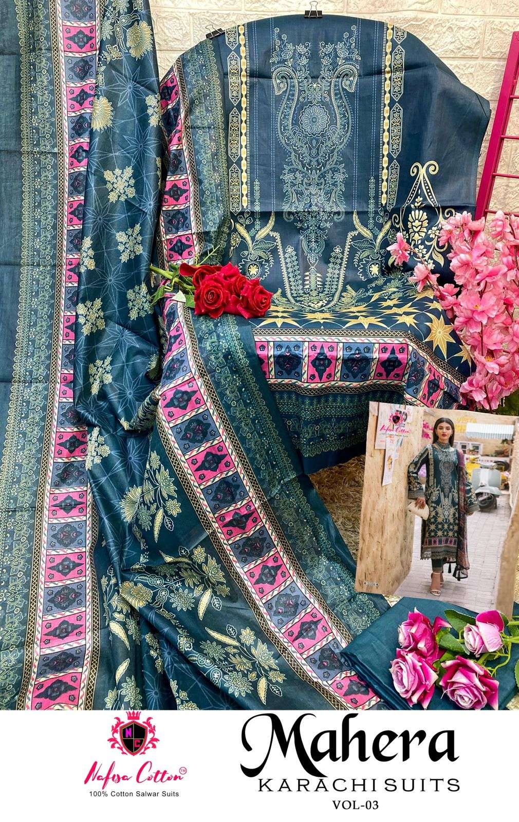 MAHERA KARACHI SUITS VOL 03 BY NAFISA-12