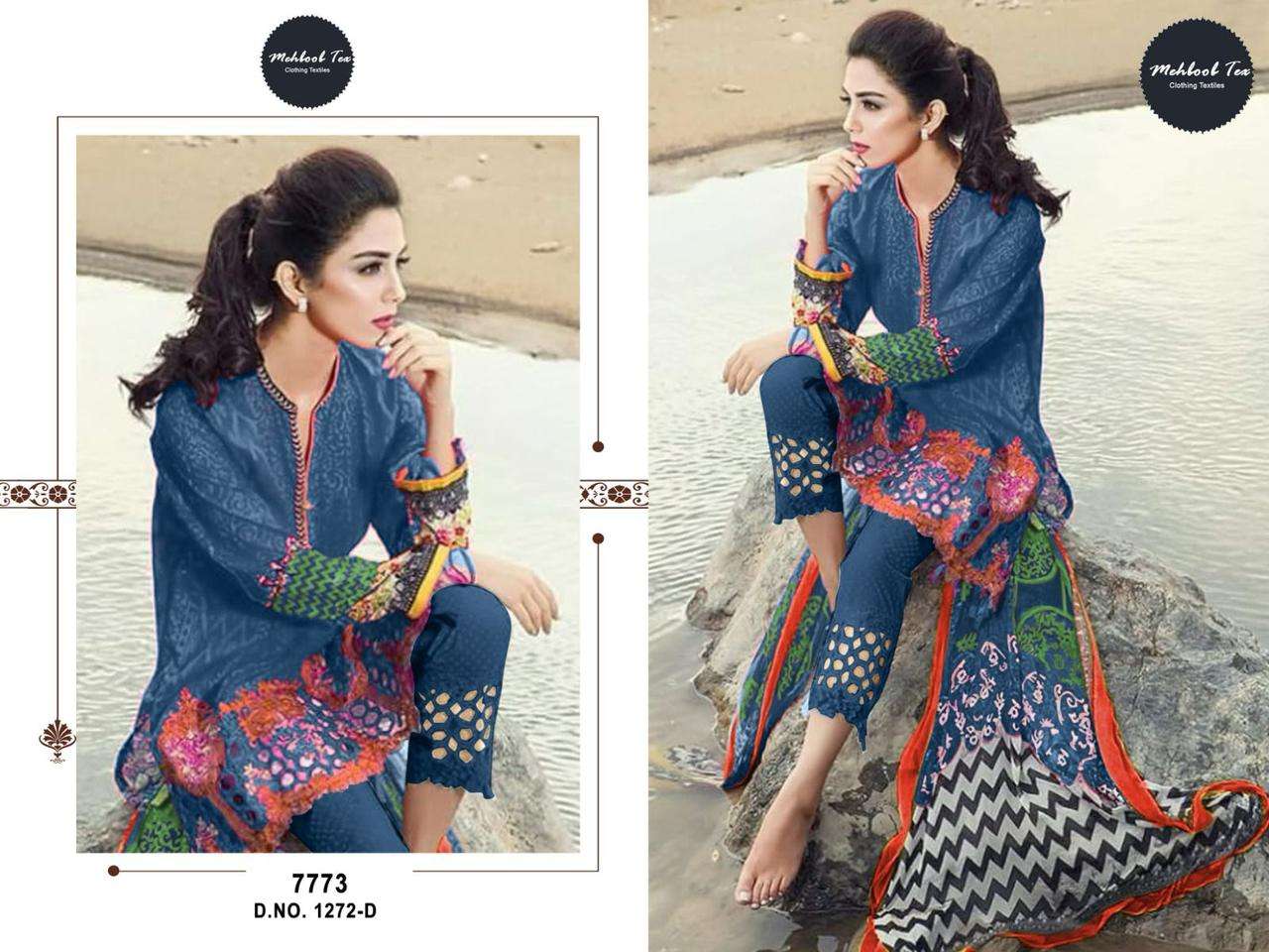 maria b red rose D no:- 1272 BY Mehboob Tex-06