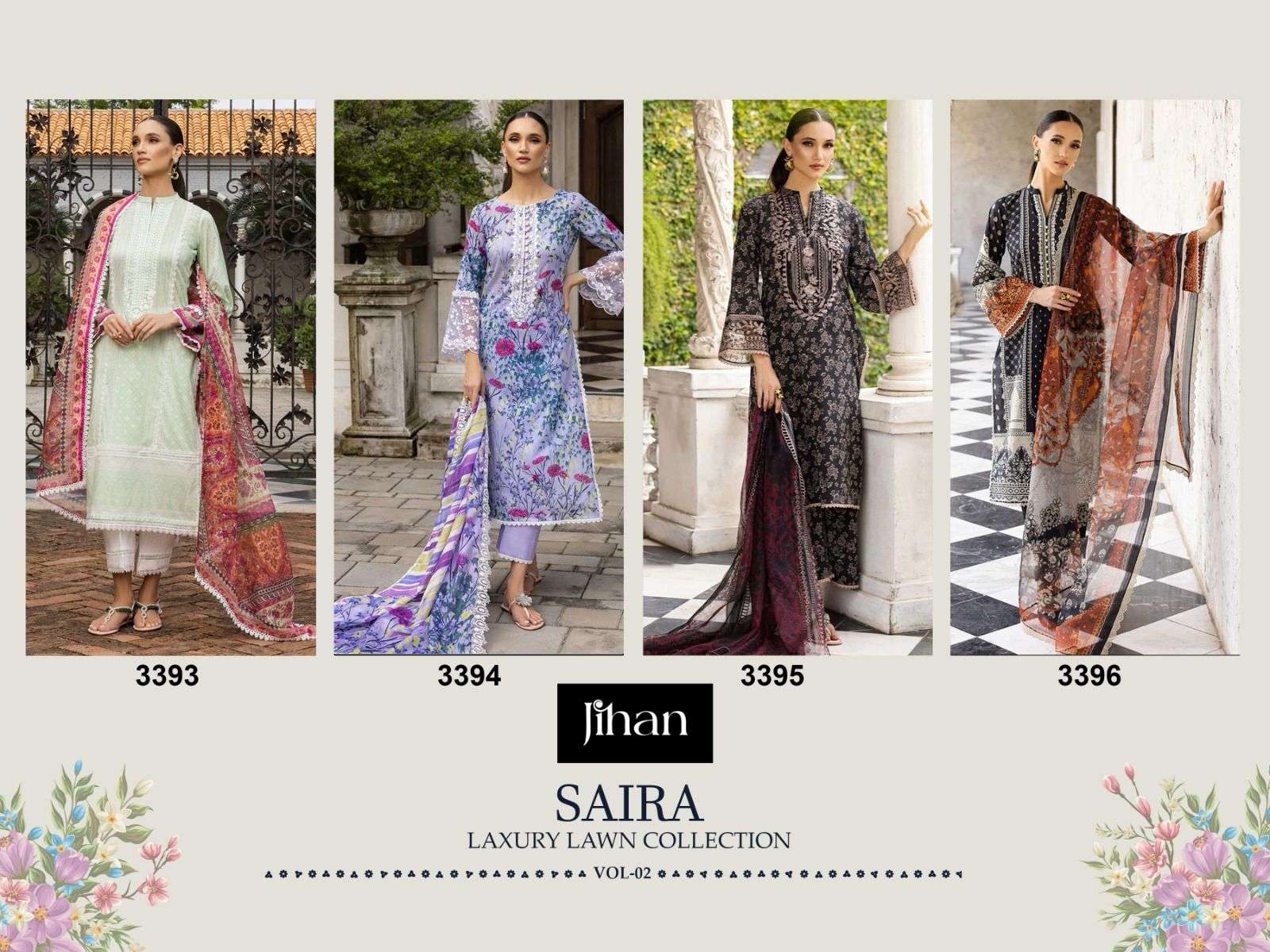 SAIRA LUXURY LAWN COLLECTION VOL-2 BY JIHAN-01-04 A