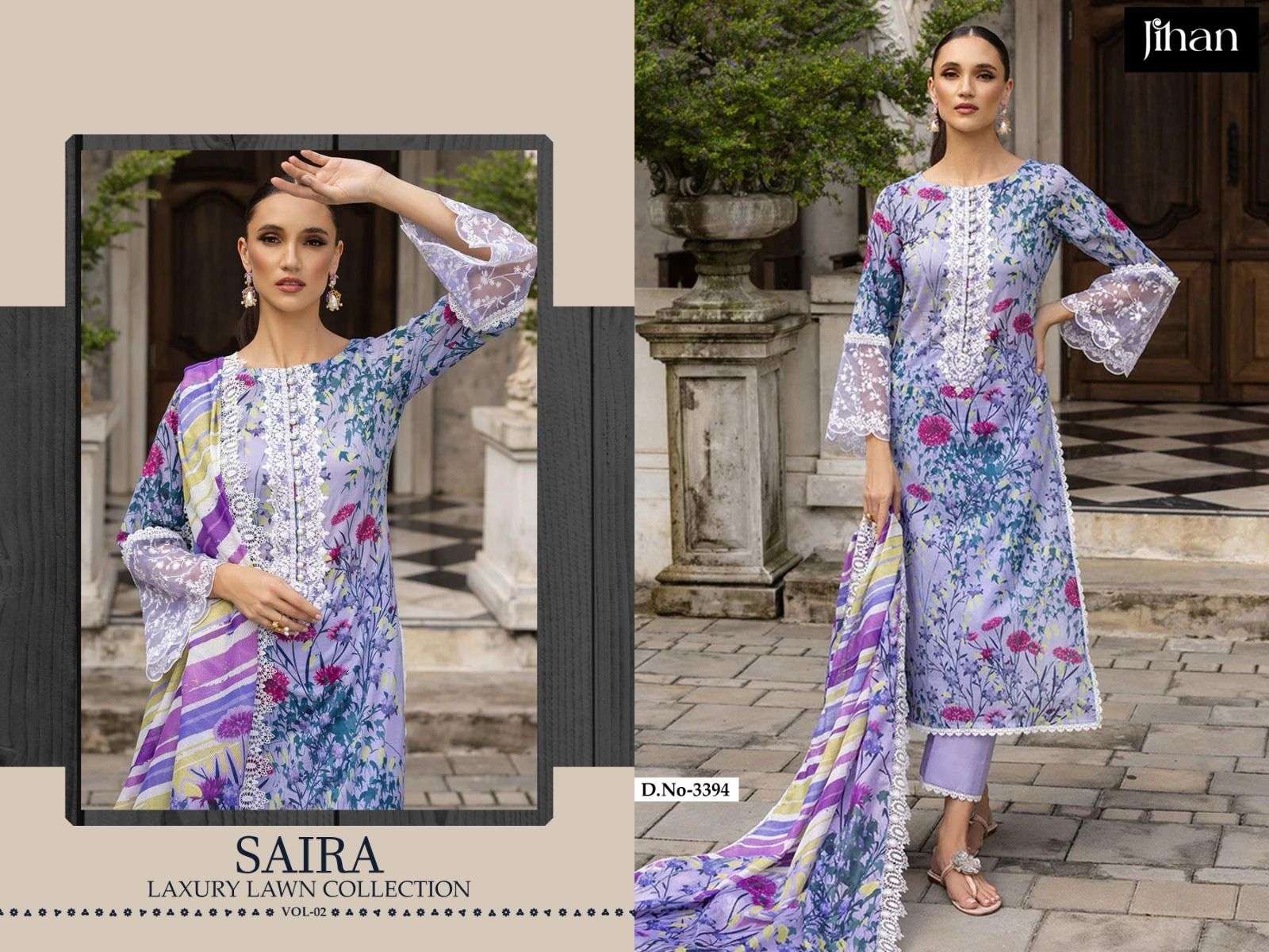 SAIRA LUXURY LAWN COLLECTION VOL-2 BY JIHAN-01