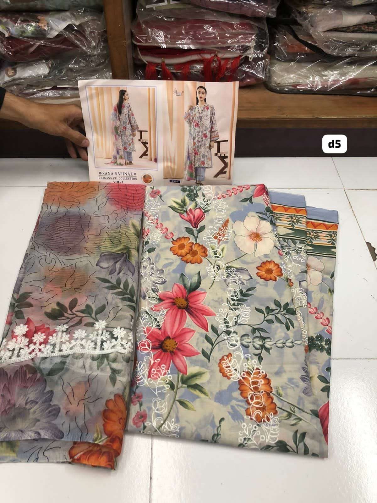  SANA SAFINAZ CHIKANKARI VOL-3 OPen Pic By Shree -03