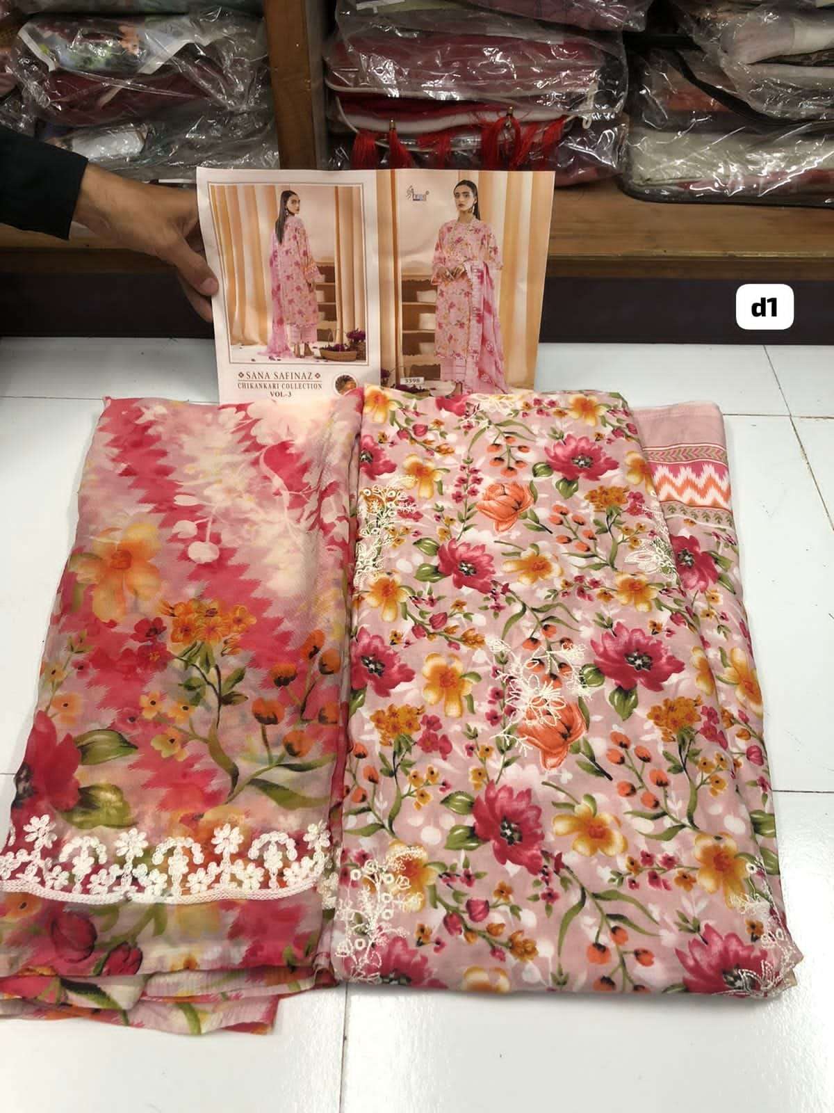  SANA SAFINAZ CHIKANKARI VOL-3 OPen Pic By Shree -04