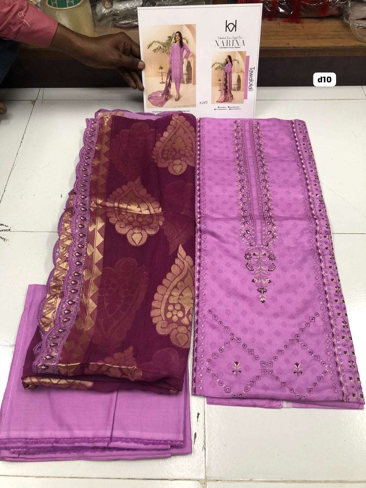 NARINA LAWN 2024 OPEN PIC by TAWAKKAL-06