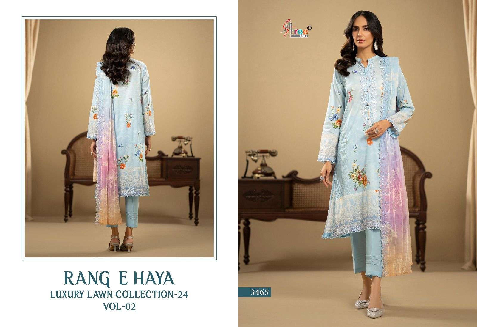 RANG E HAYA LUX LAWN COLLECTION VOL-02 by Shree-01