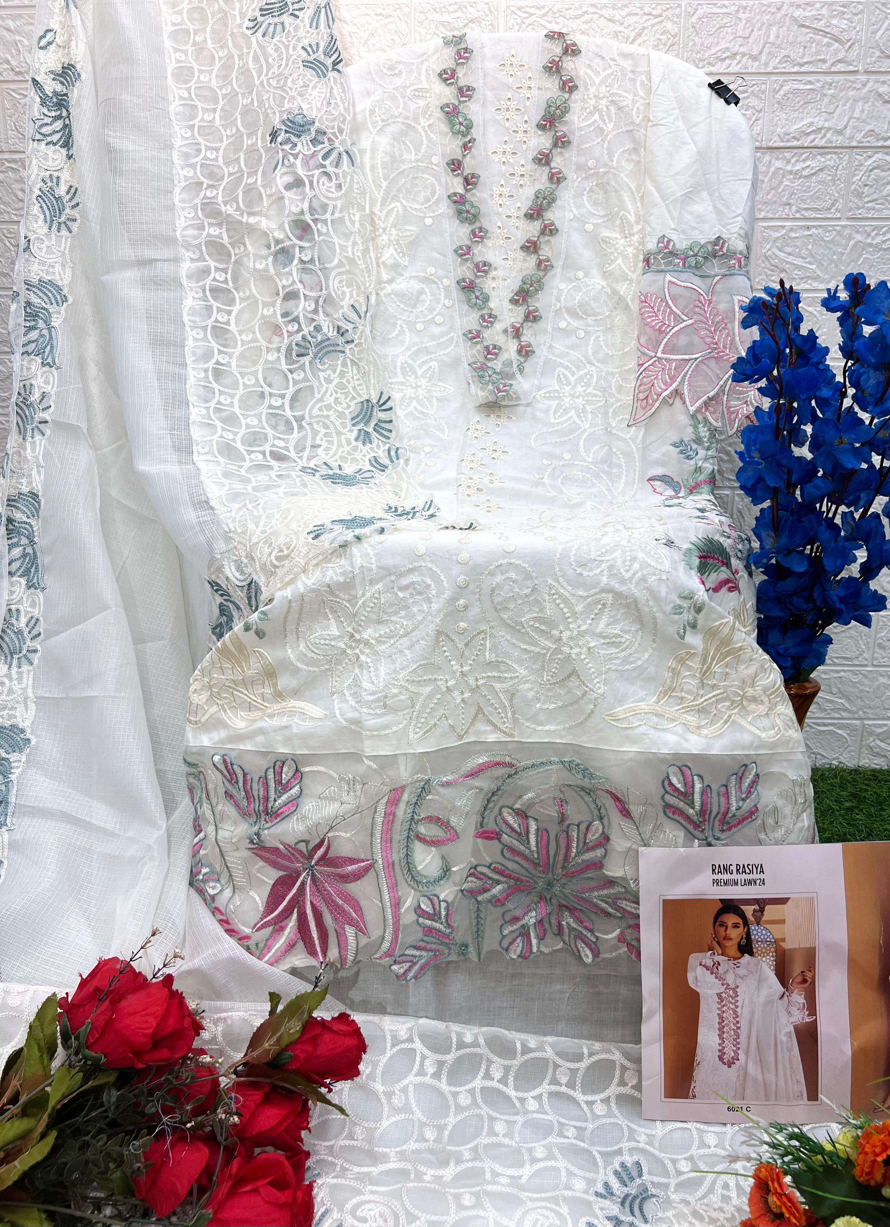 Hit Design of Rangrasiya Premium lawn 24 D No 6021 by DEEPSY-01