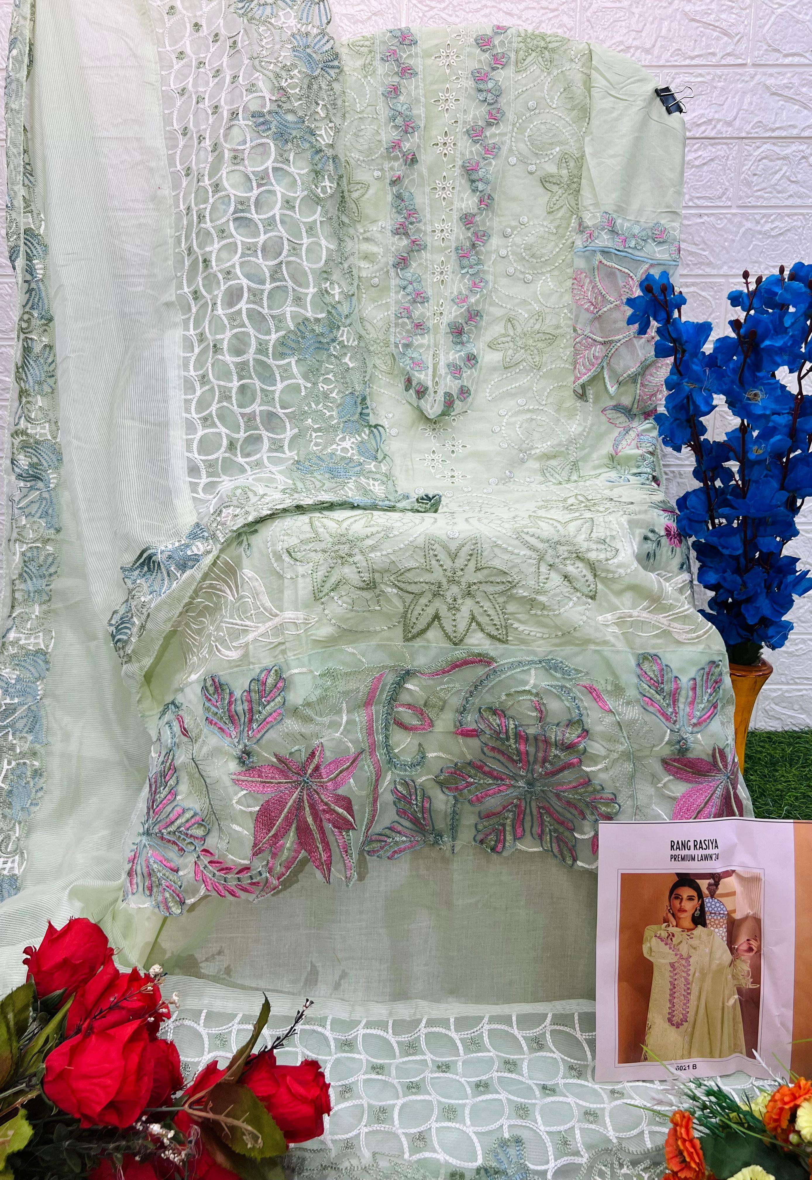 Hit Design of Rangrasiya Premium lawn 24 D No 6021 by DEEPSY-02