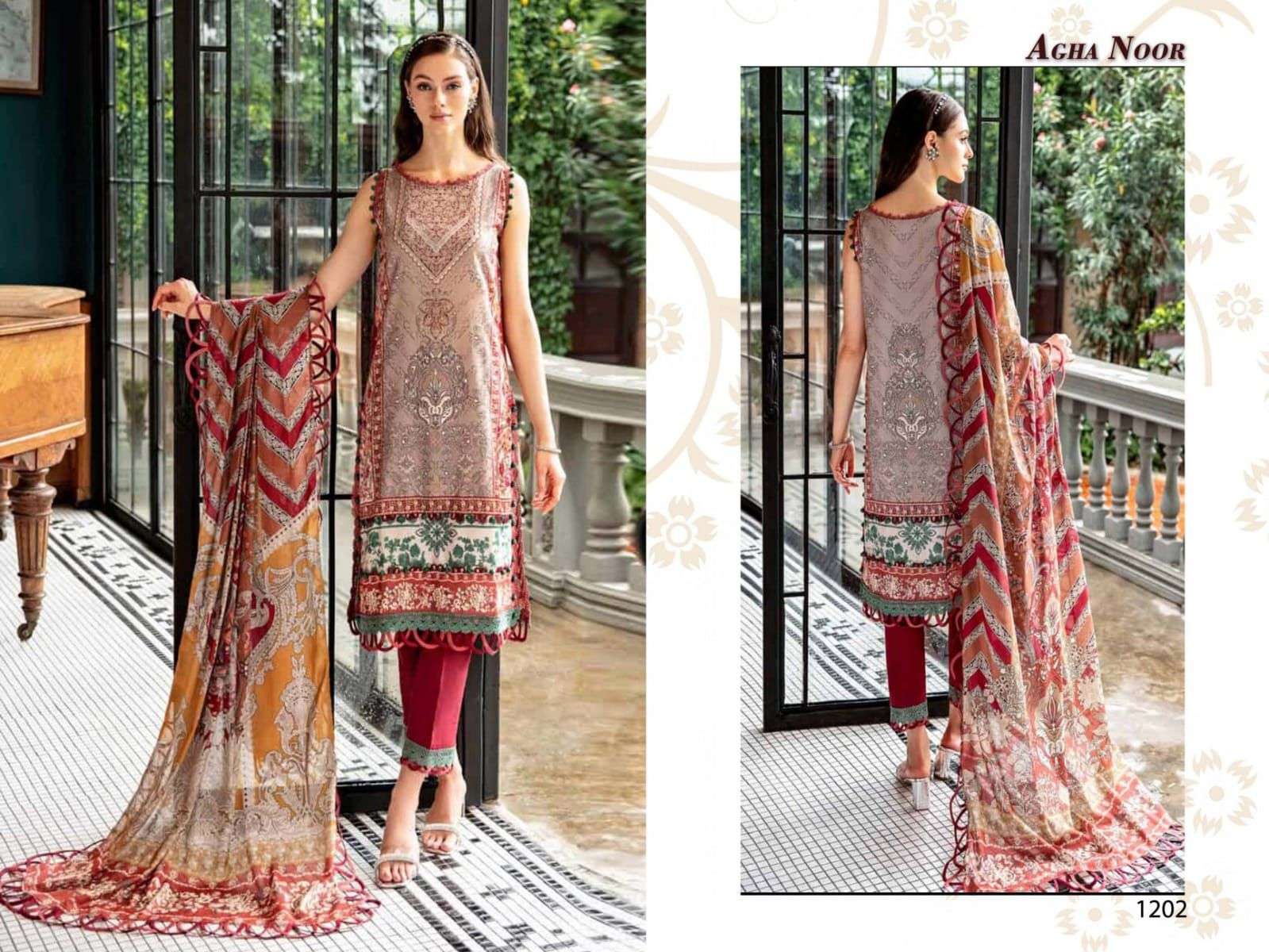 LAXURY LAWN COLLECTION Vol 12 Agha Noor -03