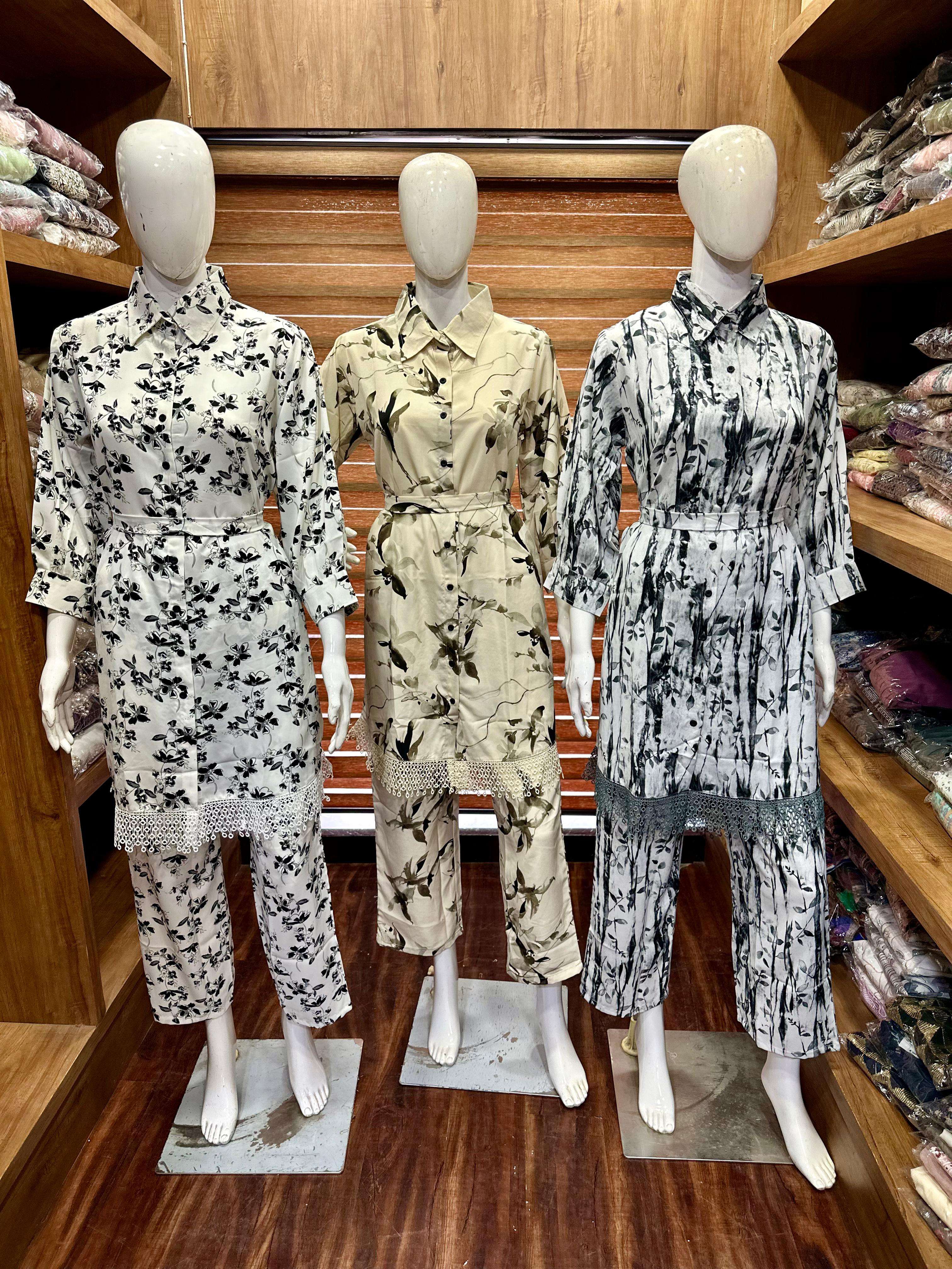 NEW TURKEY FABRIC PAKISTANI STYLE CORD SET BY READY WEAR-02