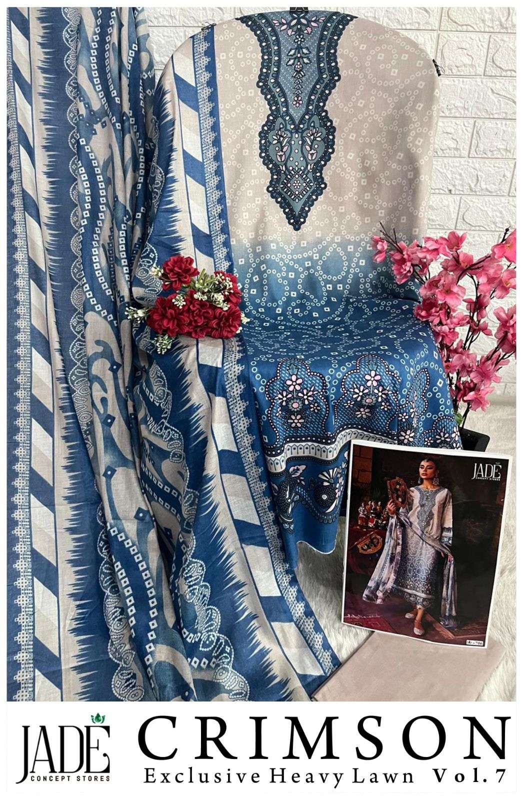 CRIMSON EXCLUSIVE HEAVY LAWN COLLECTION VOL 7 BY JADE-05