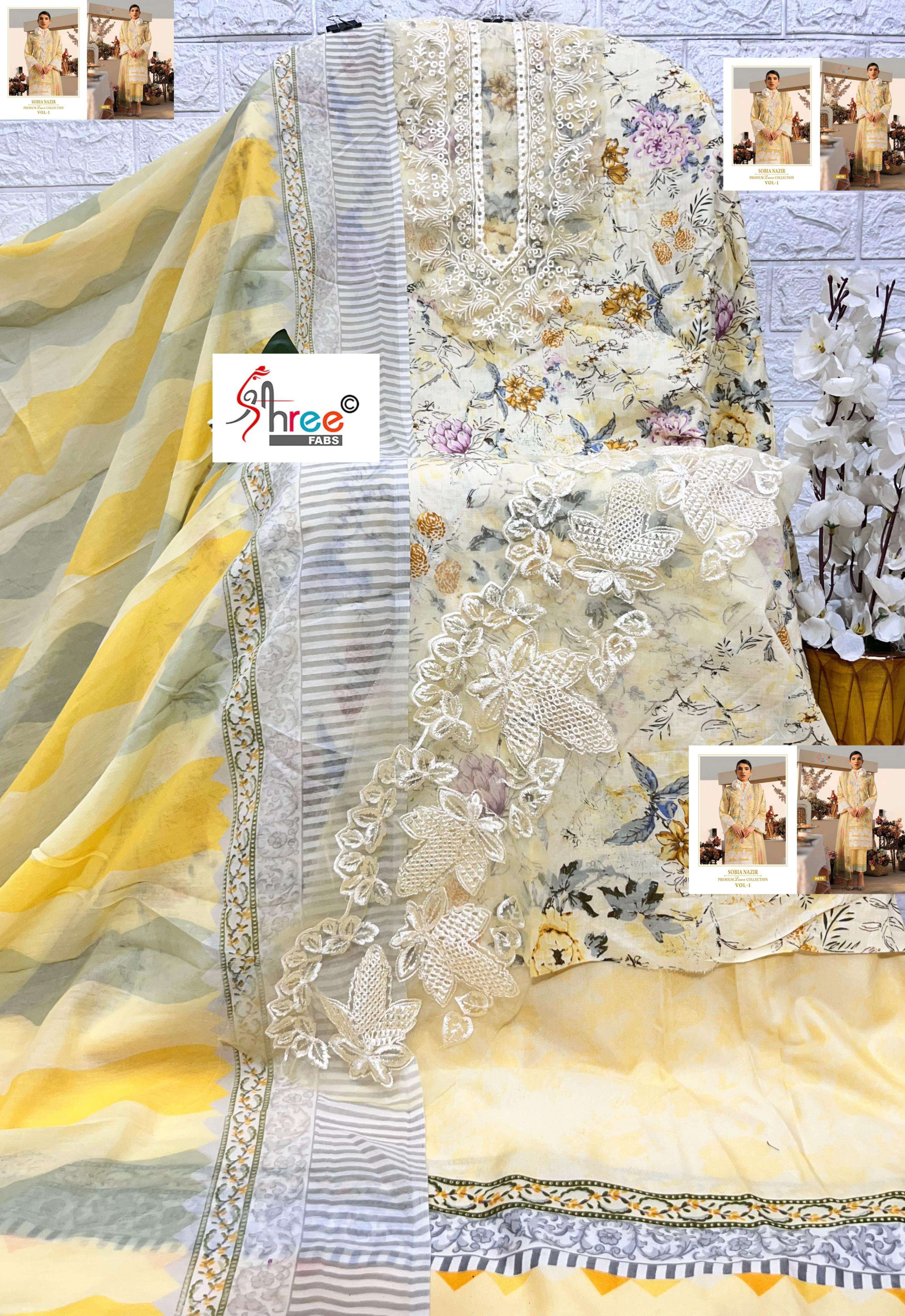 SOBIA NAZIR PREMIUM LAWN COLLETION VOL-01 SHREE-03