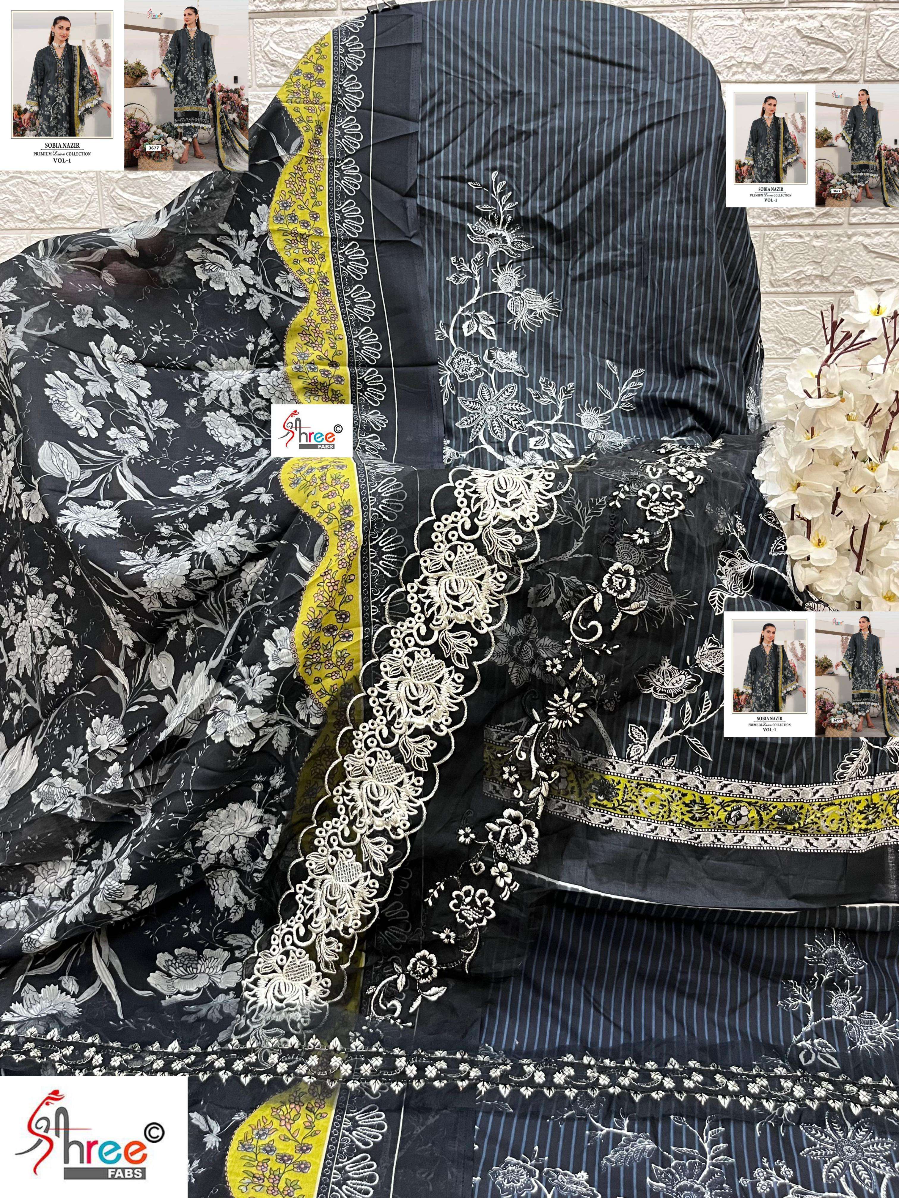 SOBIA NAZIR PREMIUM LAWN COLLETION VOL-01 SHREE-05