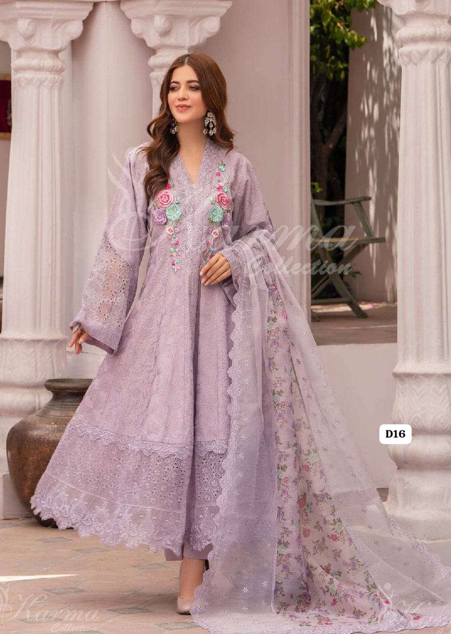 Mah e Roohi Karma Luxury Lawn Collection-14