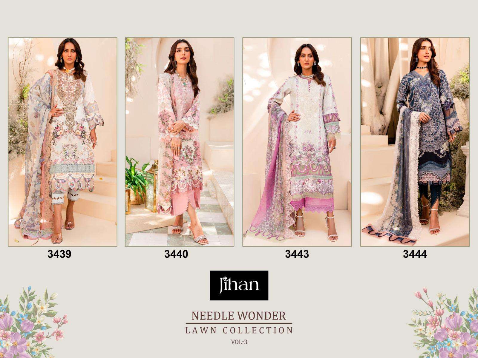 NEEDLE WONDER LAWN COLLECTION VOL- 3 BY JIHAN-01-12 B