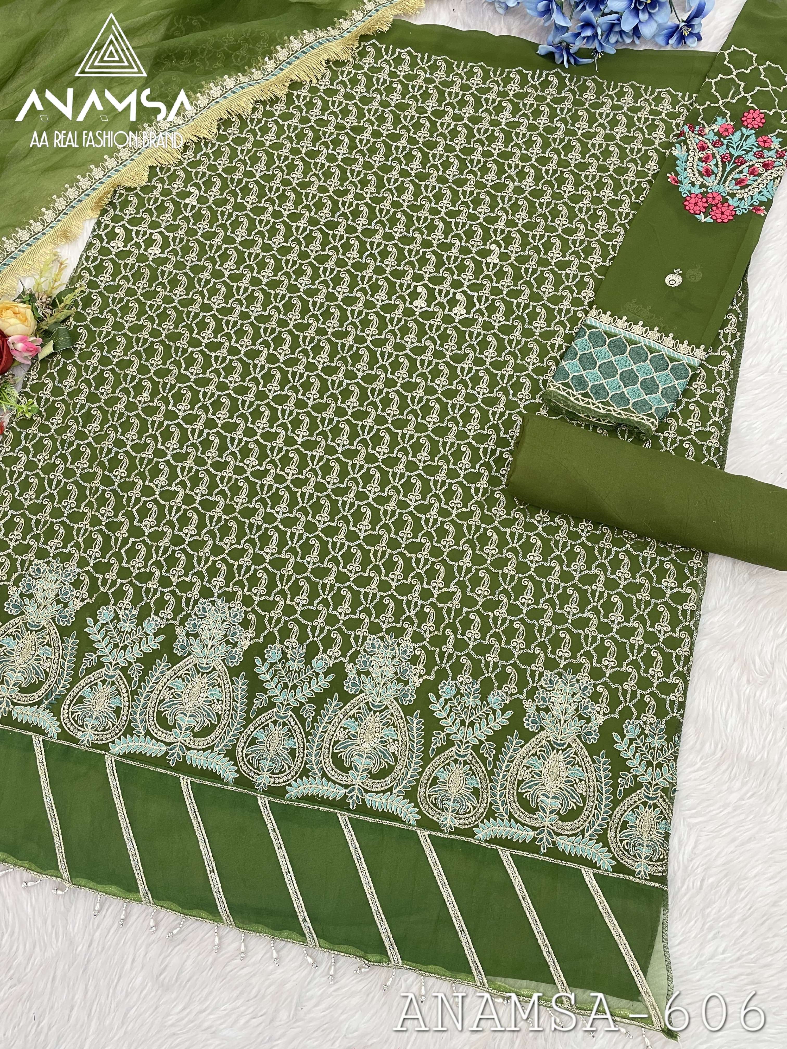 D No -606 Semi Stitched by Anamsa-01