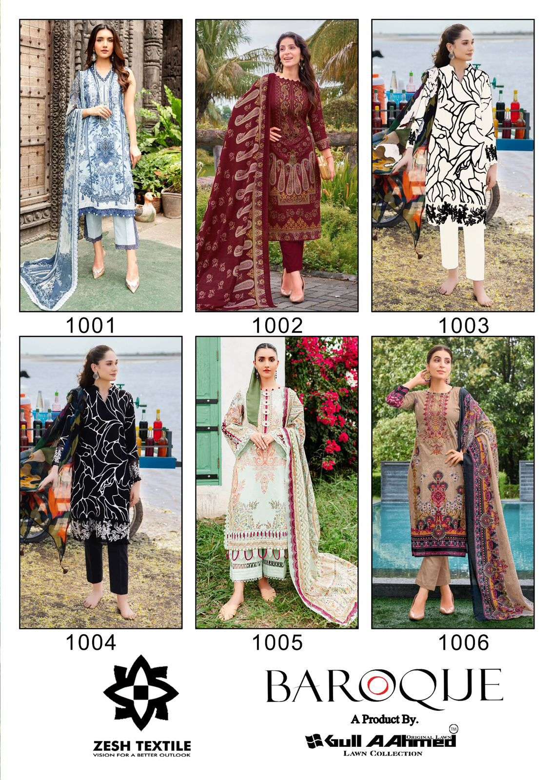 GULLAAHMED LAWN COLLECTION BAROQUE by Zesh-11