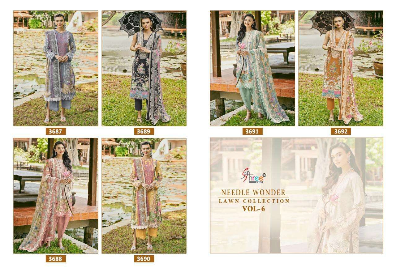 NEEDLE WONDER LAWN COLLECTION VOL-06 BY SHREE-01-06 B