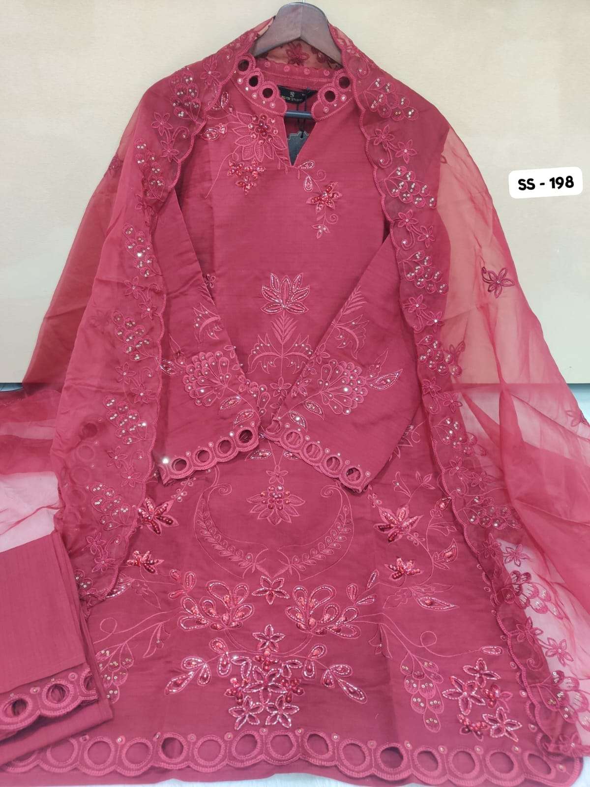 Ss - 198 Premium Cutwork Pakistani style Collection by Ready Wear-02