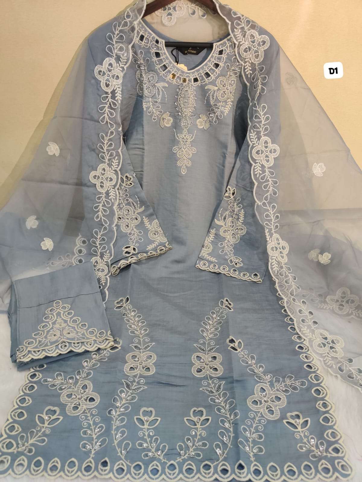 Ss - 203 Premium Cutwork Pakistani style Collection Ready Wear-01