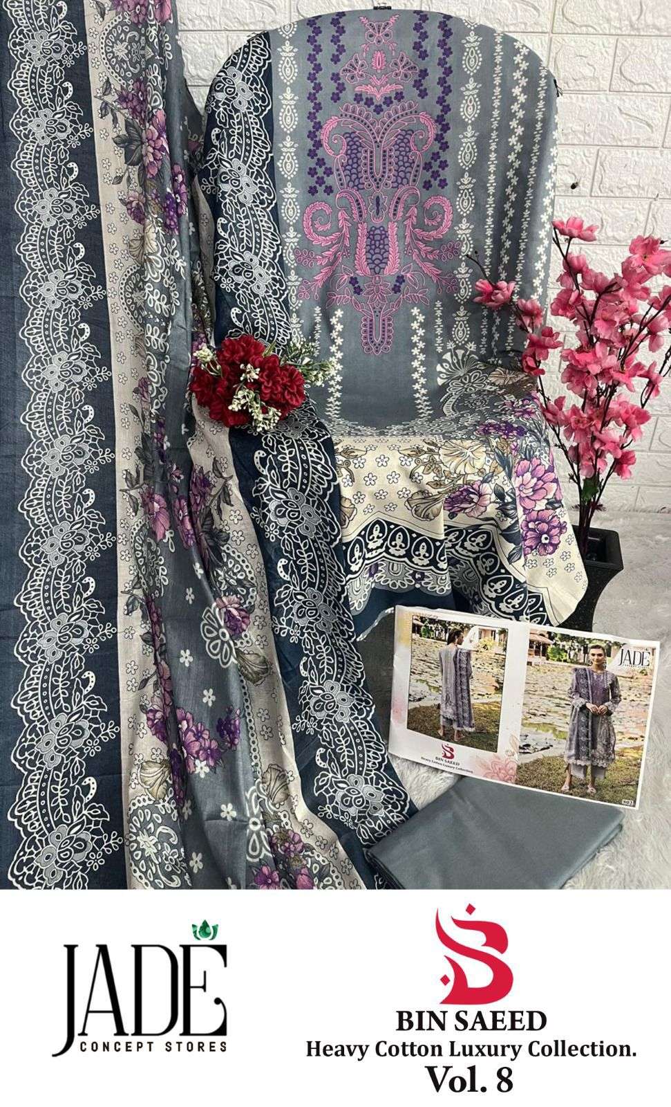 BIN SAEED HEAVY LUXURY VOL 8 OPEN PIC BY JADE-01