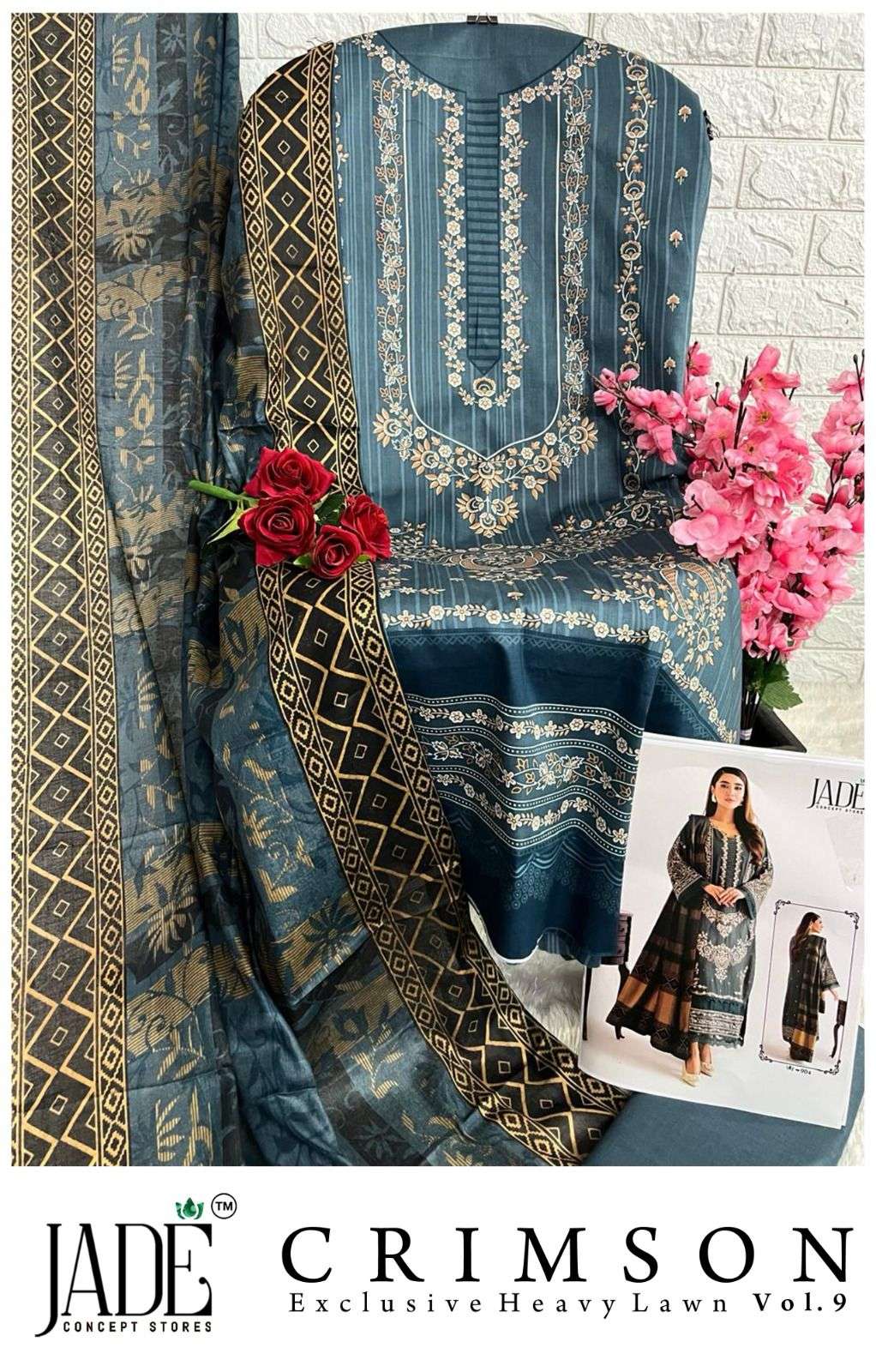 CRIMSON EXCLUSIVE HEAVY LAWN COLLECTION VOL 9 BY JADE-07
