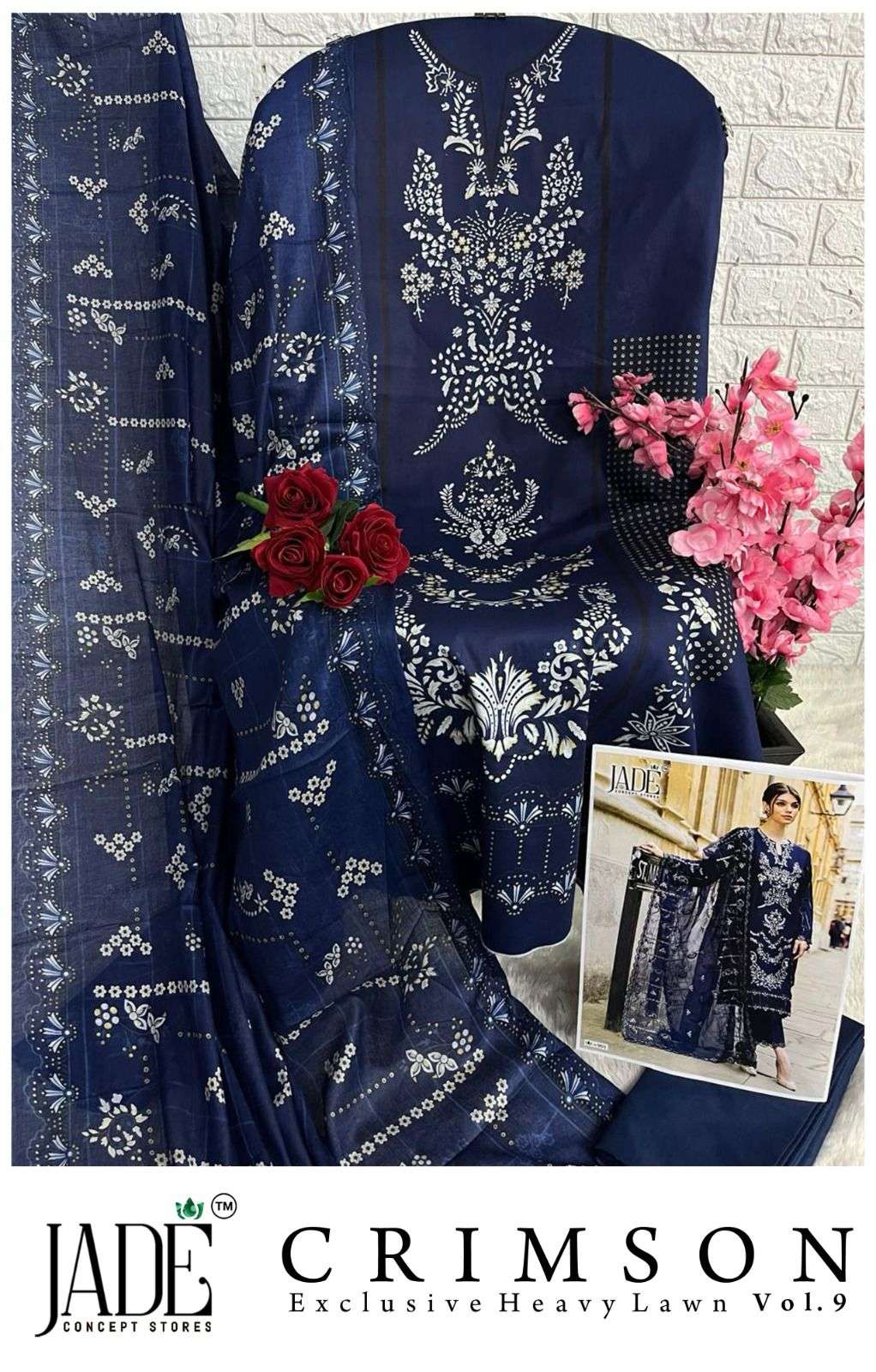 CRIMSON EXCLUSIVE HEAVY LAWN COLLECTION VOL 9 BY JADE-10