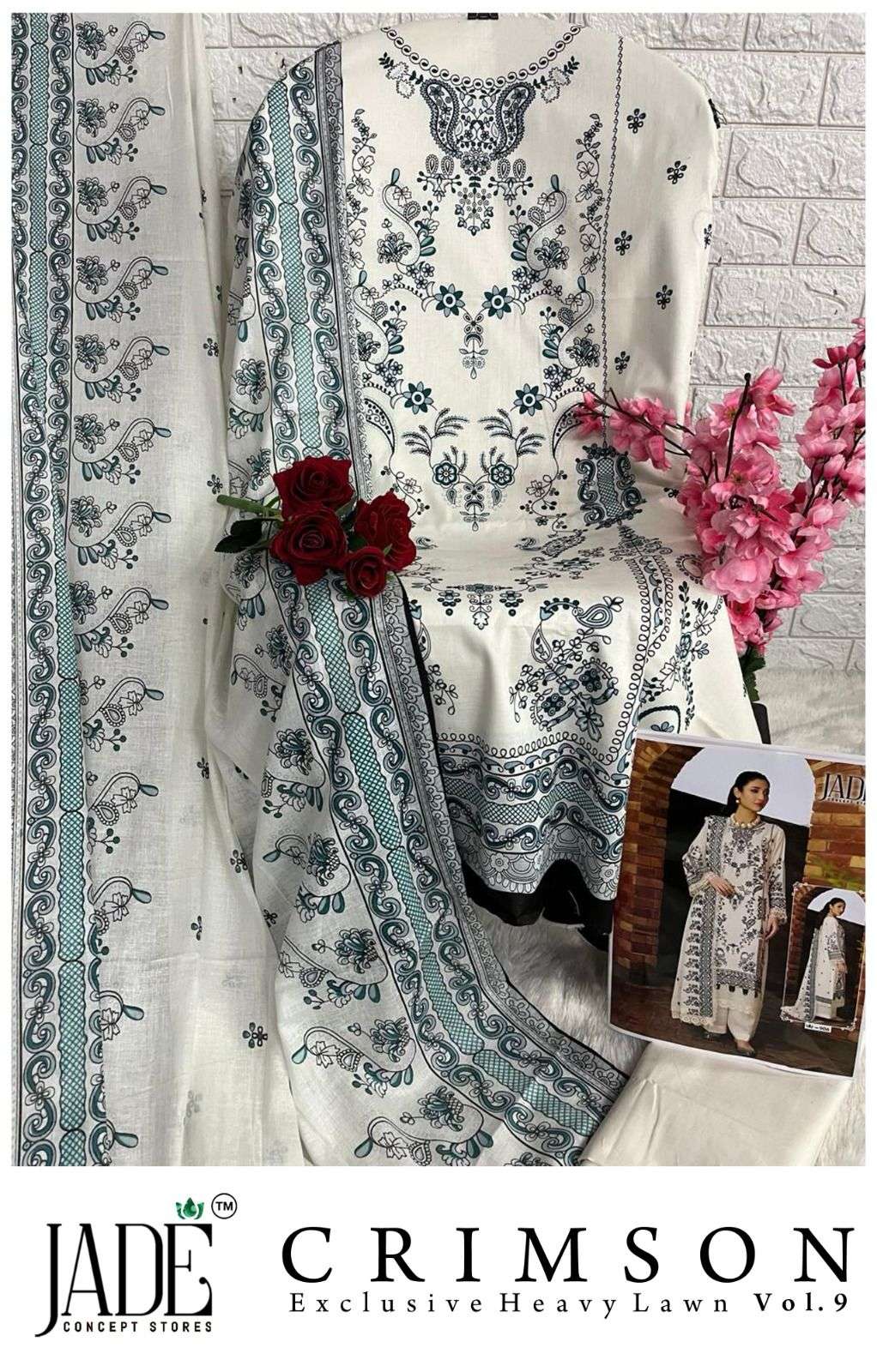CRIMSON EXCLUSIVE HEAVY LAWN COLLECTION VOL 9 BY JADE-12