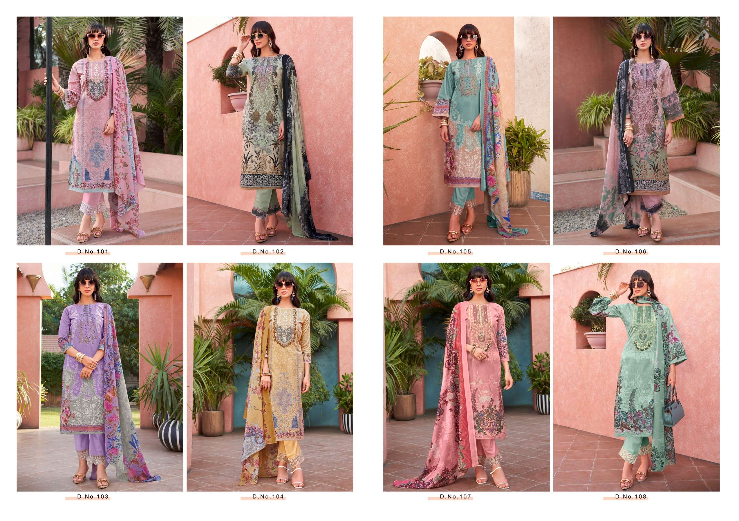 MASHAAL EMB LAWN COLLETION VOL-01 BY SHREE-01-08 A