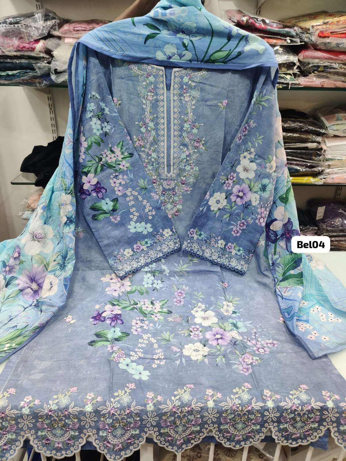 Exclusive Embroidered Lawn Collextion 2025 by BIN SAEED-03